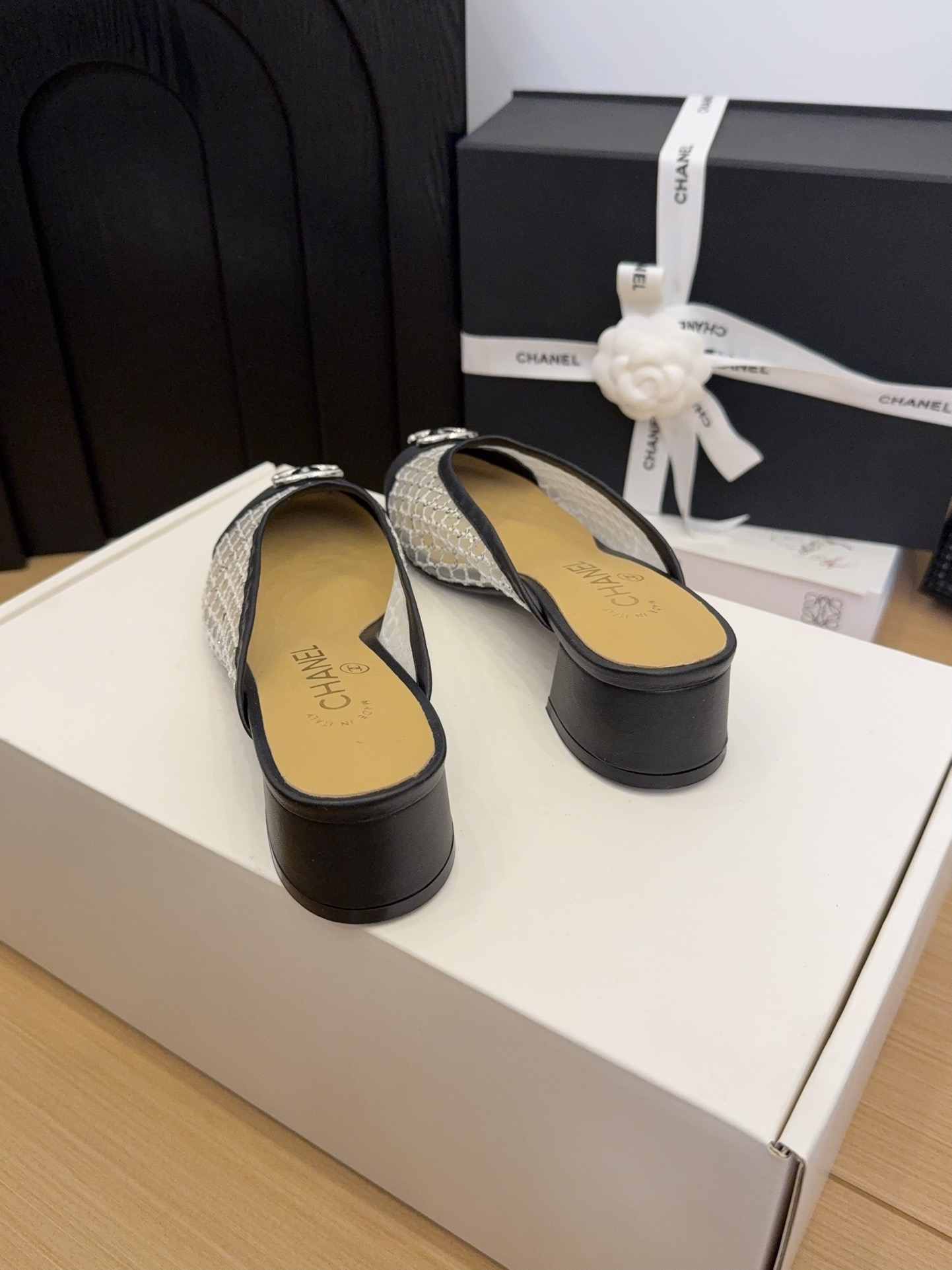 Chanel Women's 25 Slingback Pumps Pointed Toe Block Heel Shoes size 35-39 5 i1744516881 2792 3