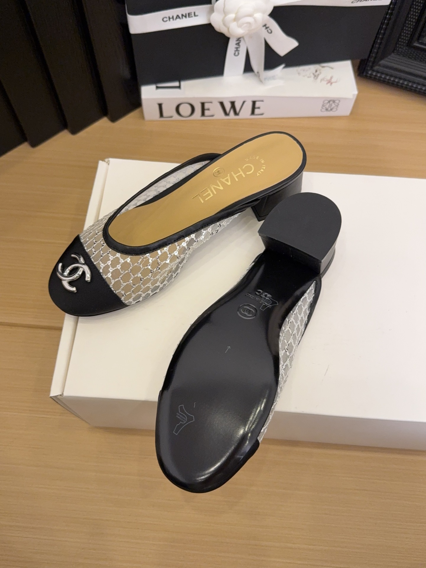 Chanel Women's 25 Slingback Pumps Pointed Toe Block Heel Shoes size 35-39 6 i1744516881 616 5