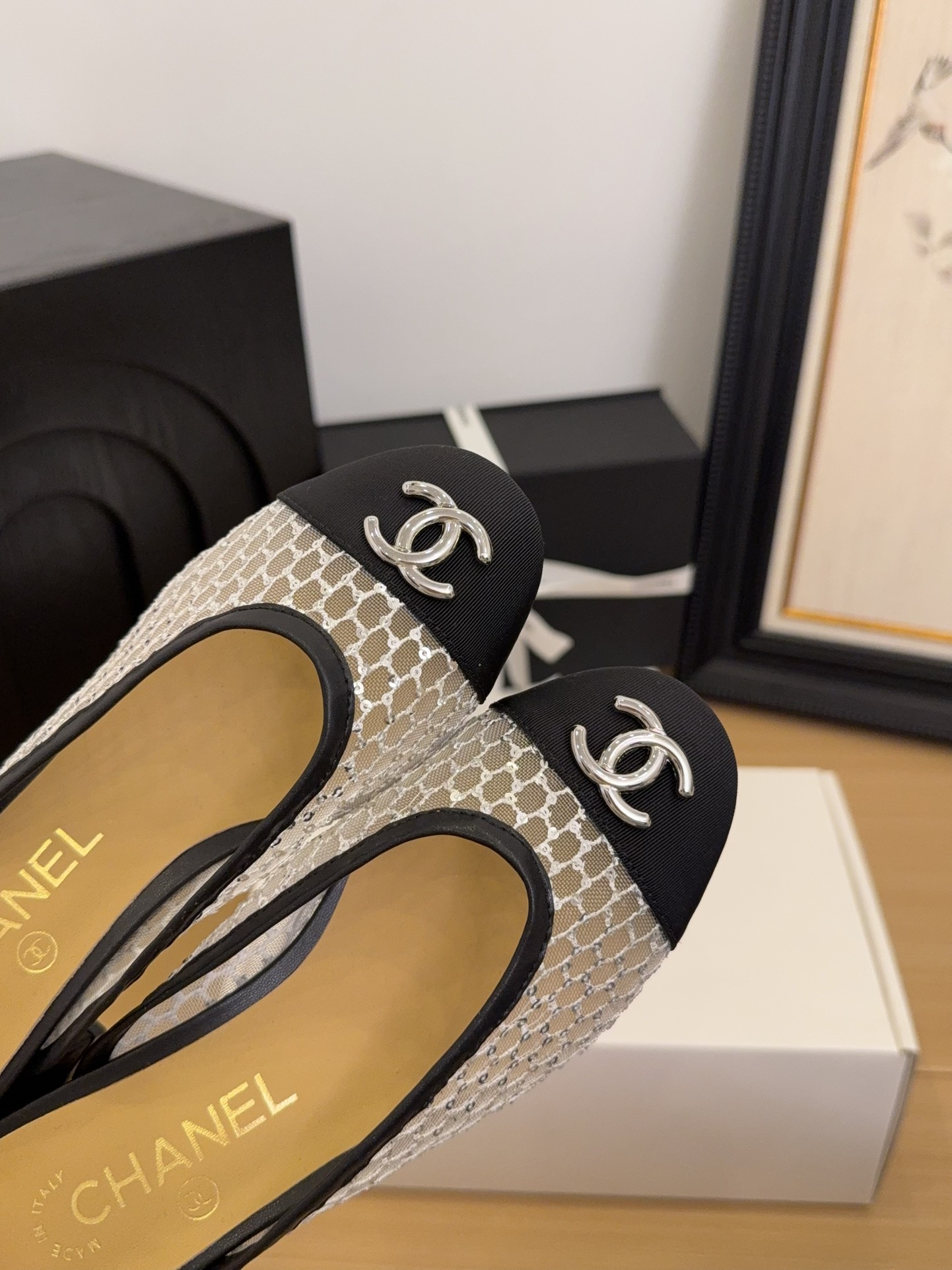 Chanel Women's 25 Slingback Pumps Pointed Toe Block Heel Shoes size 35-39 9 i1744516881 9785 2