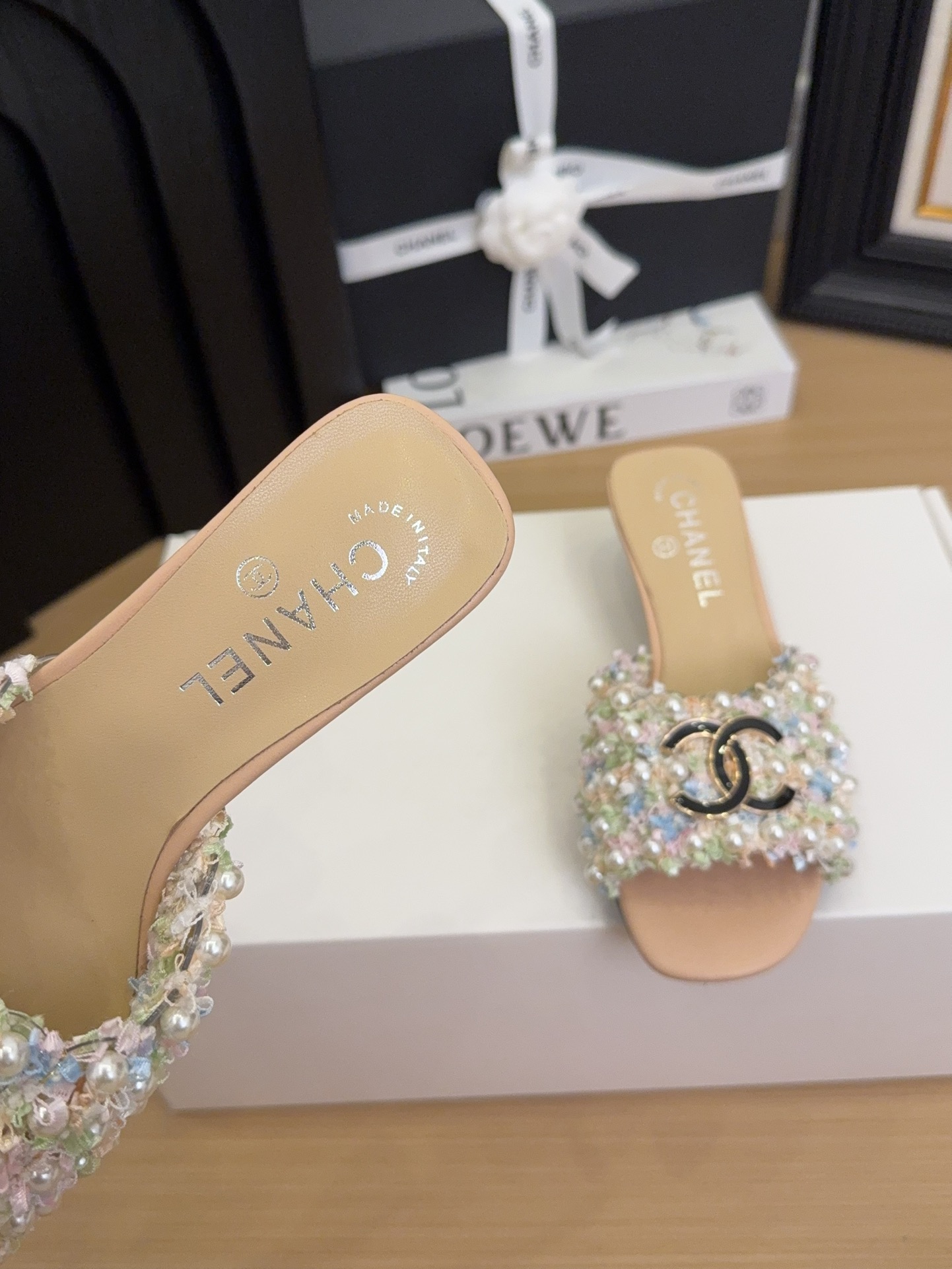 Elegant CC Embellished Heeled Sandals - Italian Craftsmanship Included 5 i1744695916 1415 5