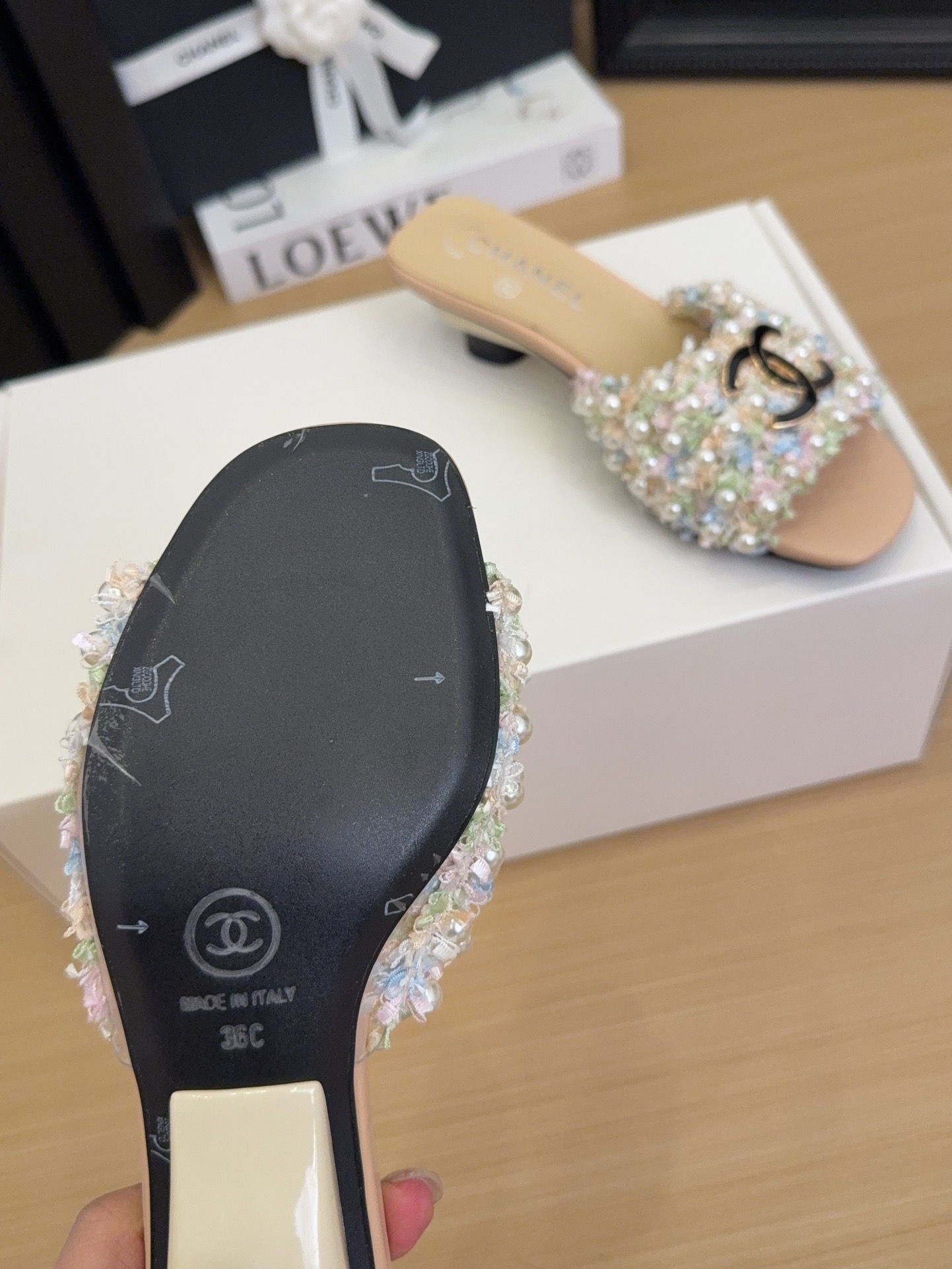 Elegant CC Embellished Heeled Sandals - Italian Craftsmanship Included 10 i1744695916 2083 7