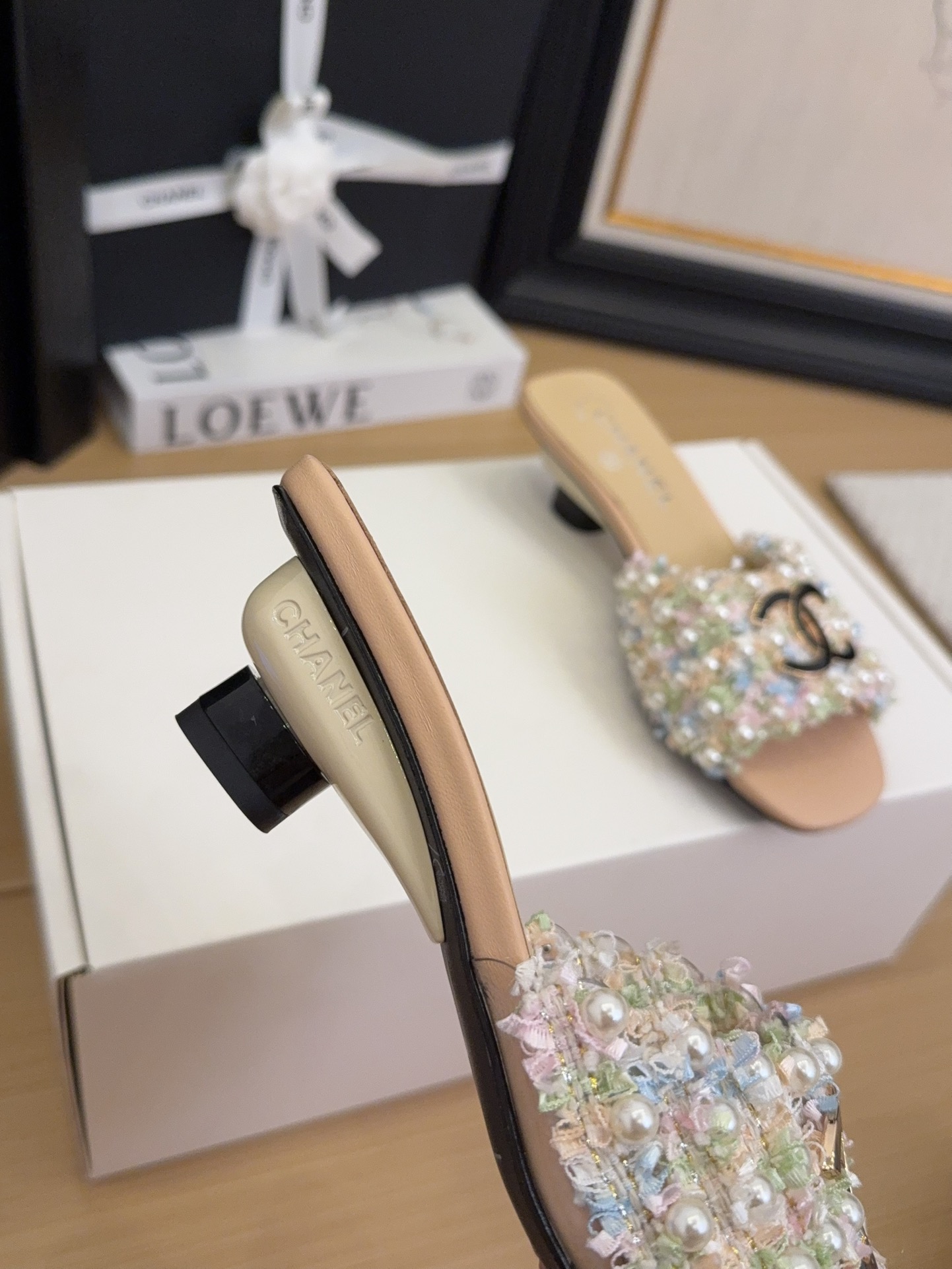 Elegant CC Embellished Heeled Sandals - Italian Craftsmanship Included 6 i1744695916 9144 6