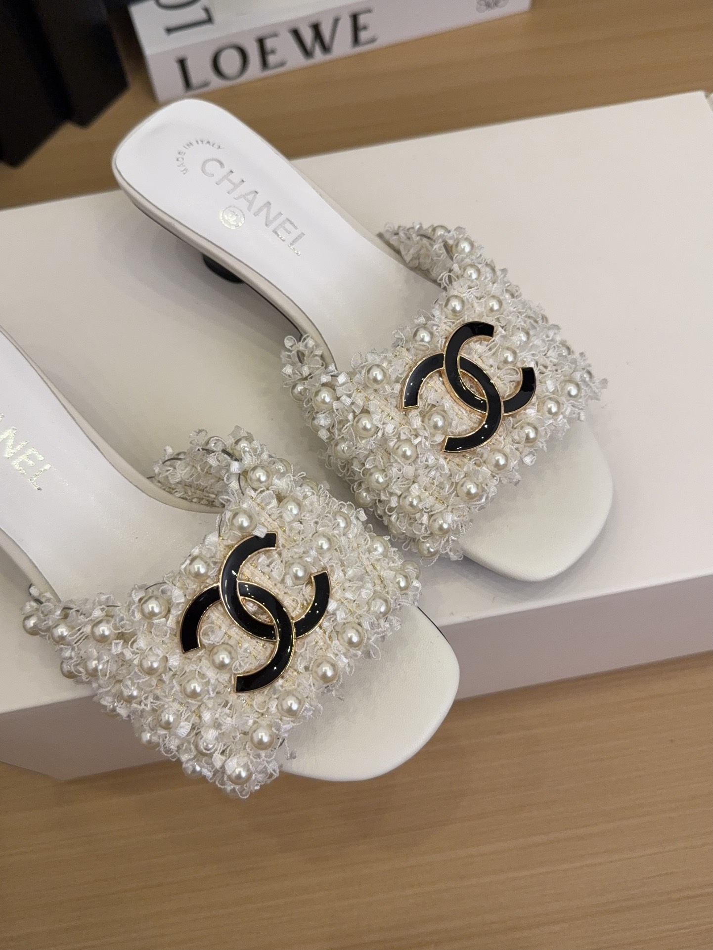Elegant Pearl Embellished Mules - Comfortable Heel Height, Sizes 35-39 6 i1744709383 3776 7