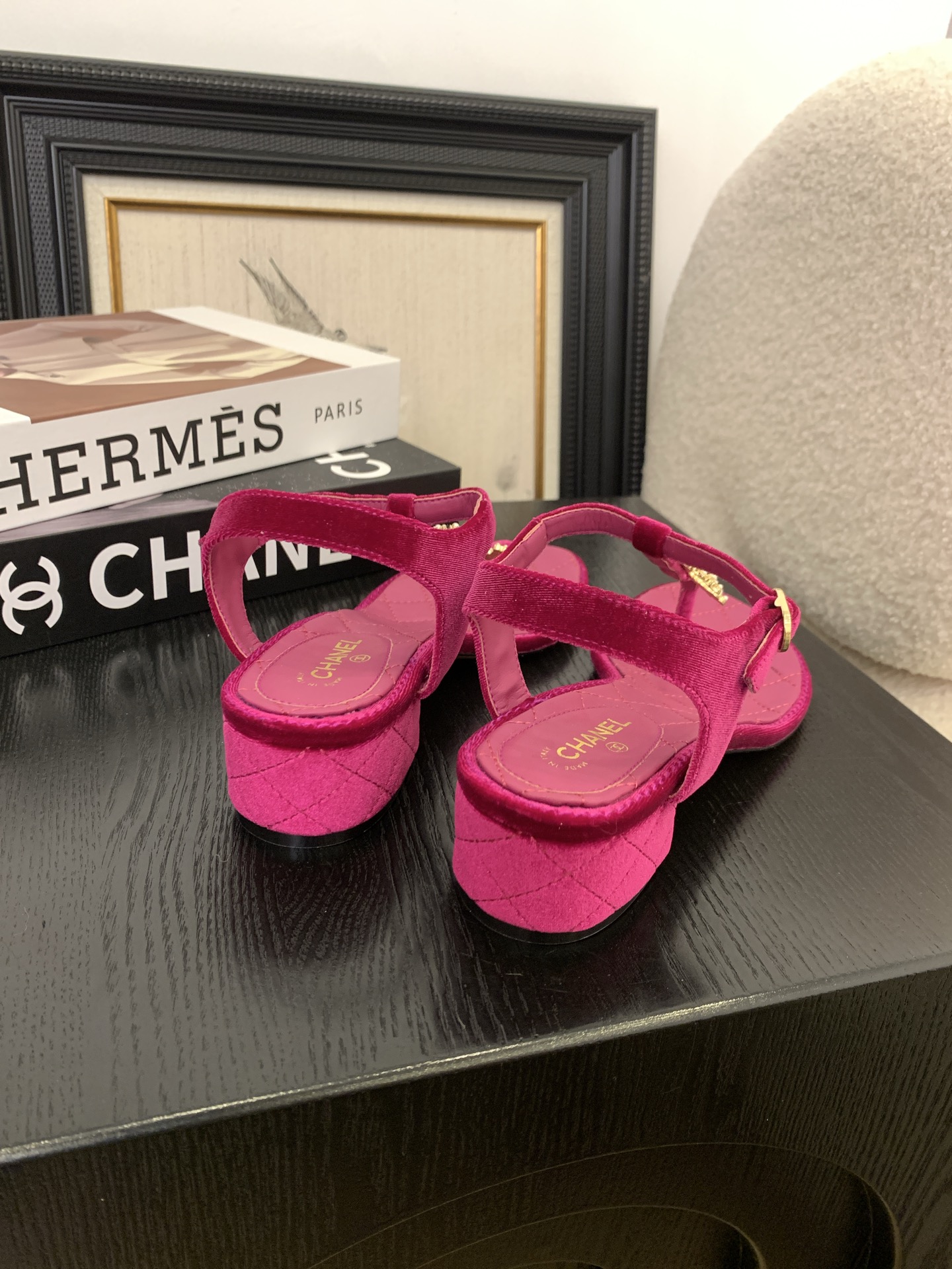 Elegant Chanel Pearl Embellished T-Strap Sandals - Luxurious Style & Comfort 7 i1745406892913 8089 0 5