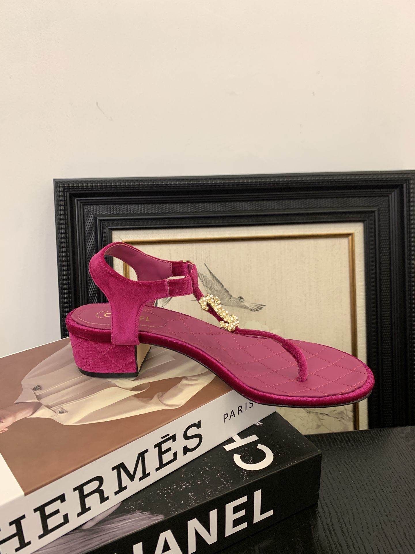 Elegant Chanel Pearl Embellished T-Strap Sandals - Luxurious Style & Comfort 9 i1745406893096 7399 0 7