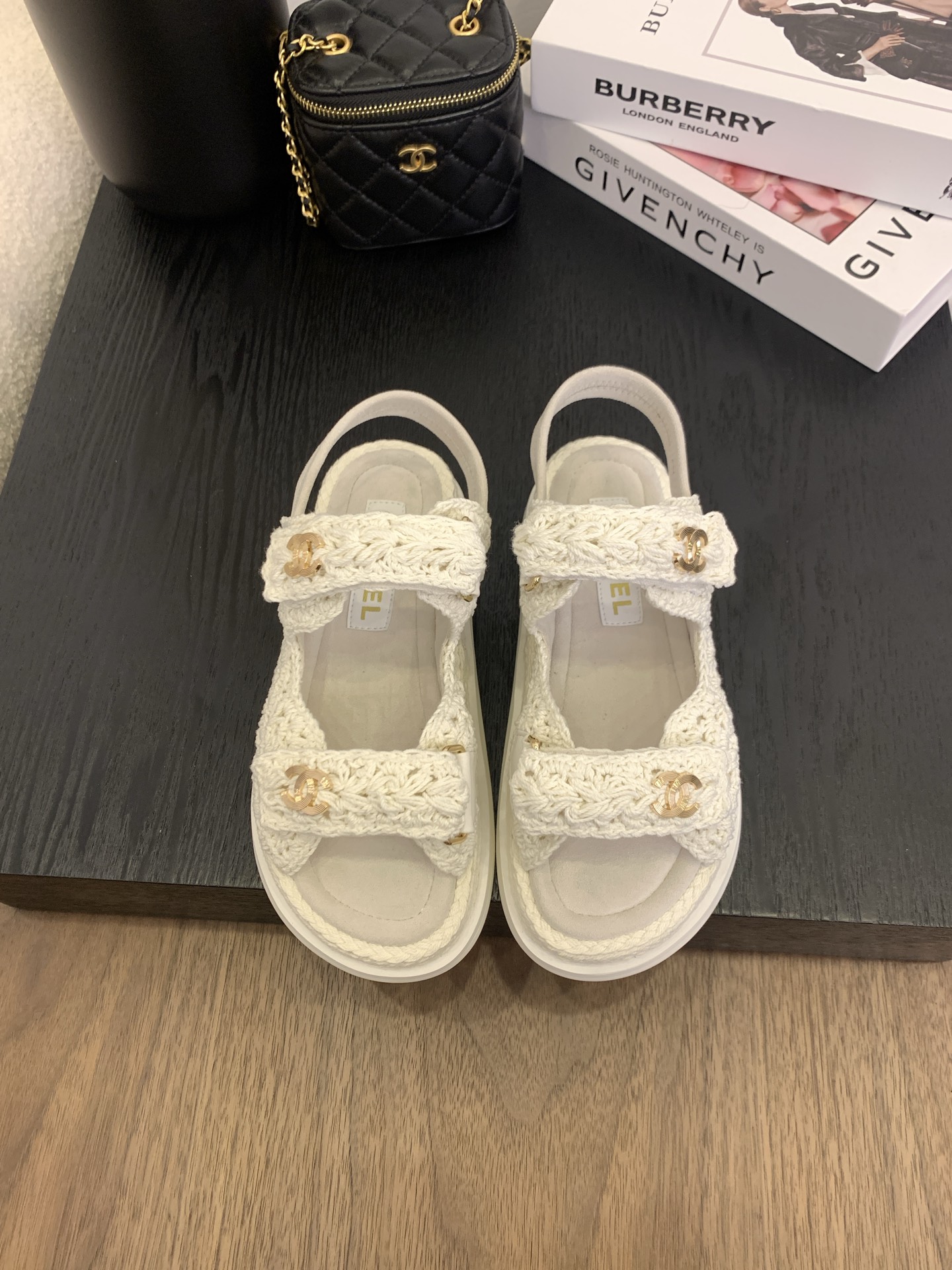 Chanel Women's White Crochet Sandals With CC Logo, Authentic Italian Packaging 5 i1745731822991 2303 0 3