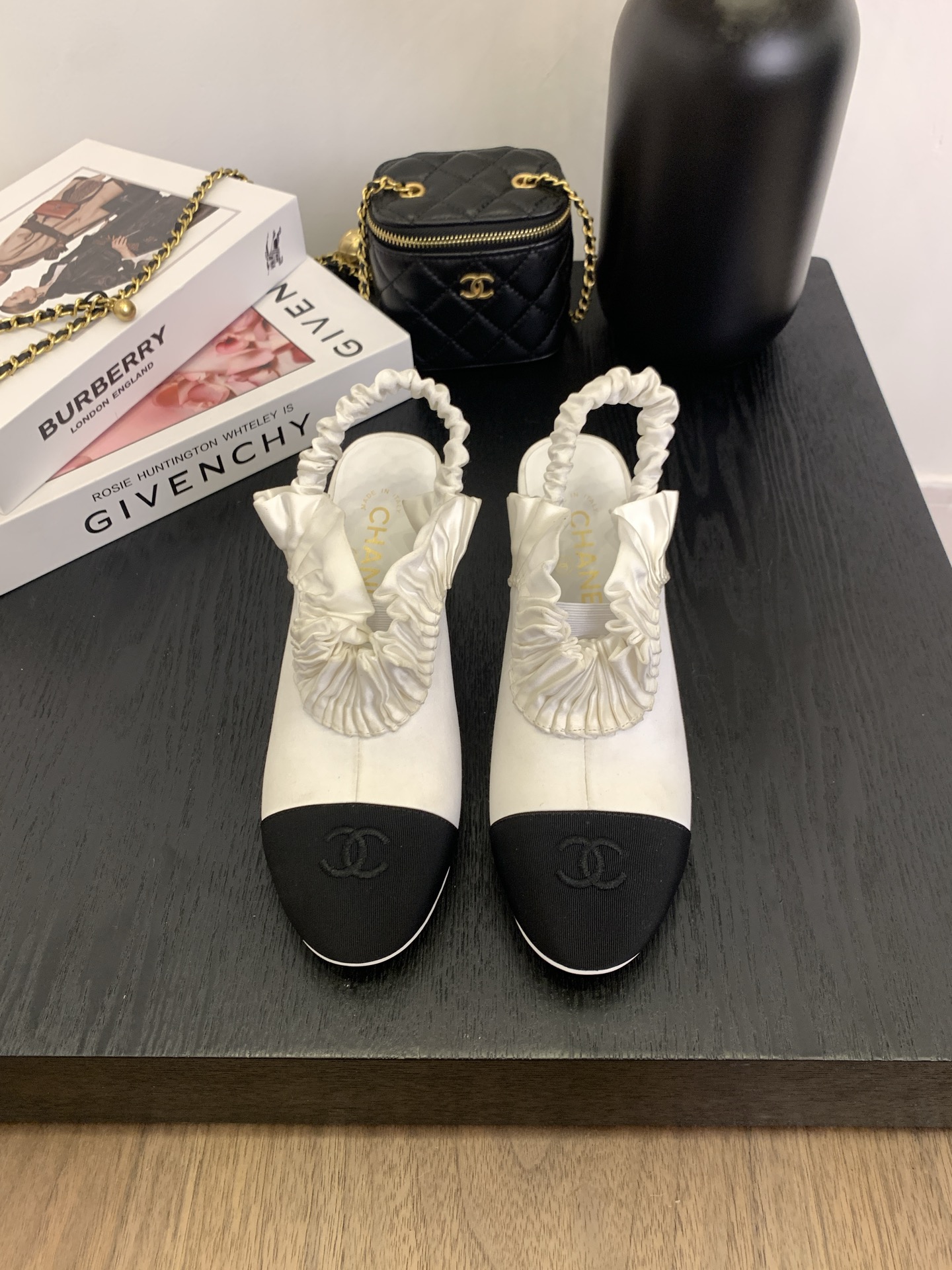 Elegant Slingback Heels with Ruffle Detail & Block Heel - Designer Inspired 3 i1745742774351 7040 0 0