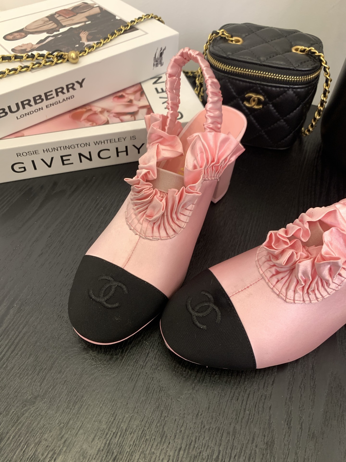 Elegant Slingback Heels With Ruffle Detail And Cap Toe Design 8 i1745743354149 2778 0 6