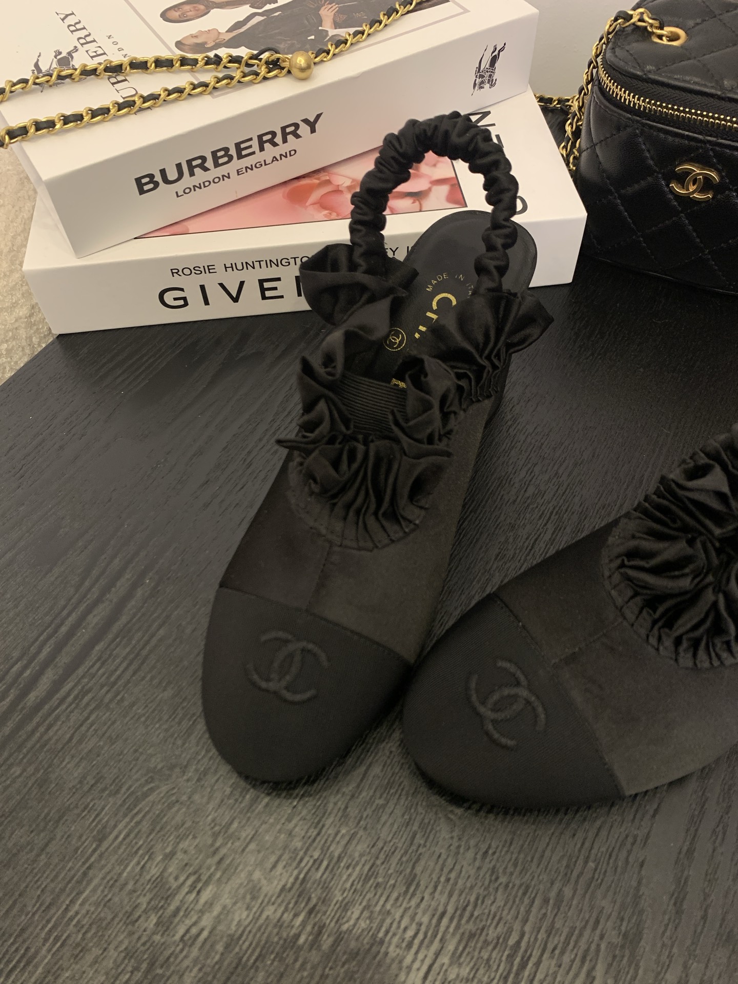 Elegant Chanel 25 Slingback Heels with Ruffle Detail - Authentic Italian Craftsmanship 8 i1745743564616 7829 0 6