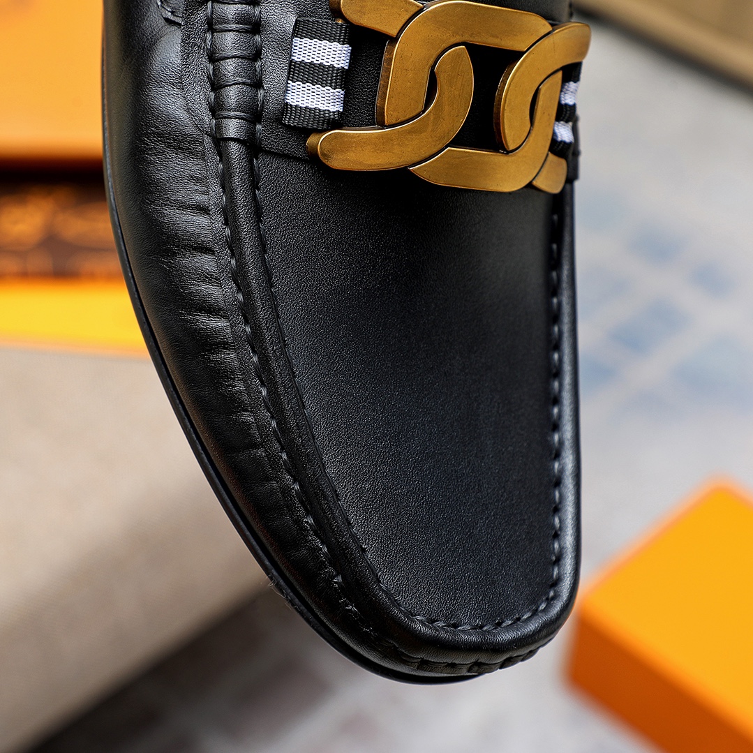 Precio de fábrica [TOD'S] Tod's Trendy Bean Shoes ¡reproducción 1:1 original! Punzón de piel de vacu