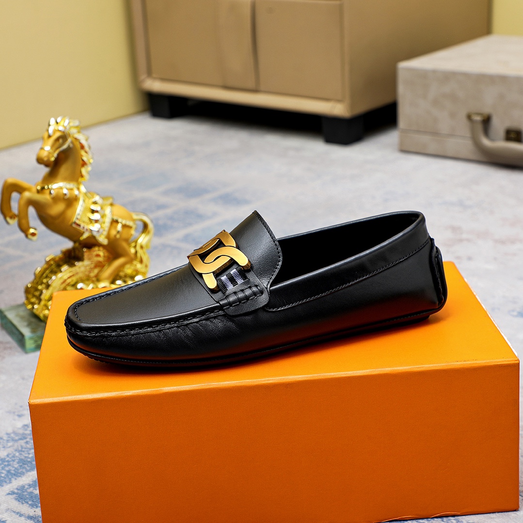 Precio de fábrica [TOD'S] Tod's Trendy Bean Shoes ¡reproducción 1:1 original! Punzón de piel de vacu