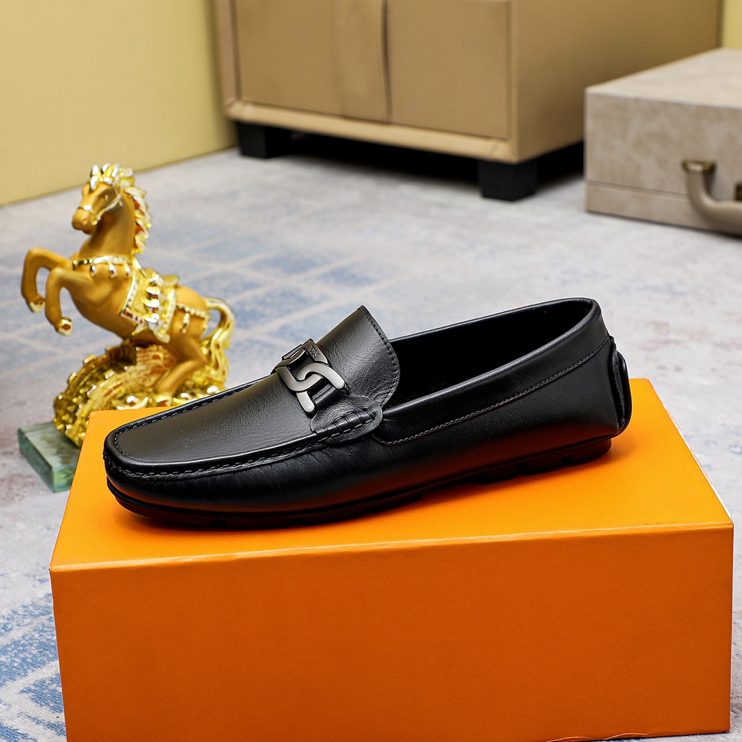 Precio de fábrica [TOD'S] Tod's Trendy Bean Shoes ¡reproducción 1:1 original! Punzón de piel de vacu