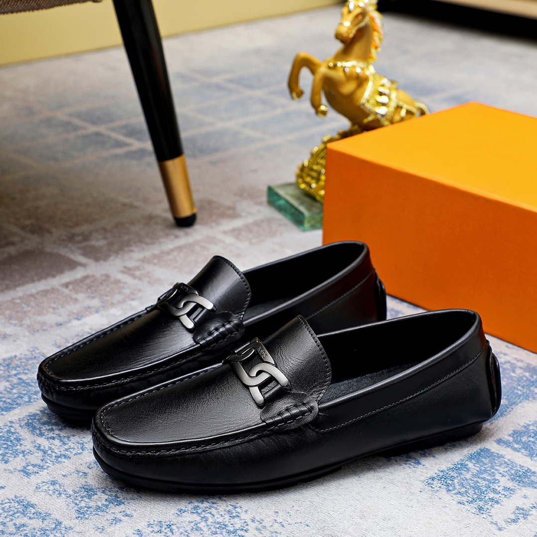 Precio de fábrica [TOD'S] Tod's Trendy Bean Shoes ¡reproducción 1:1 original! Punzón de piel de vacu