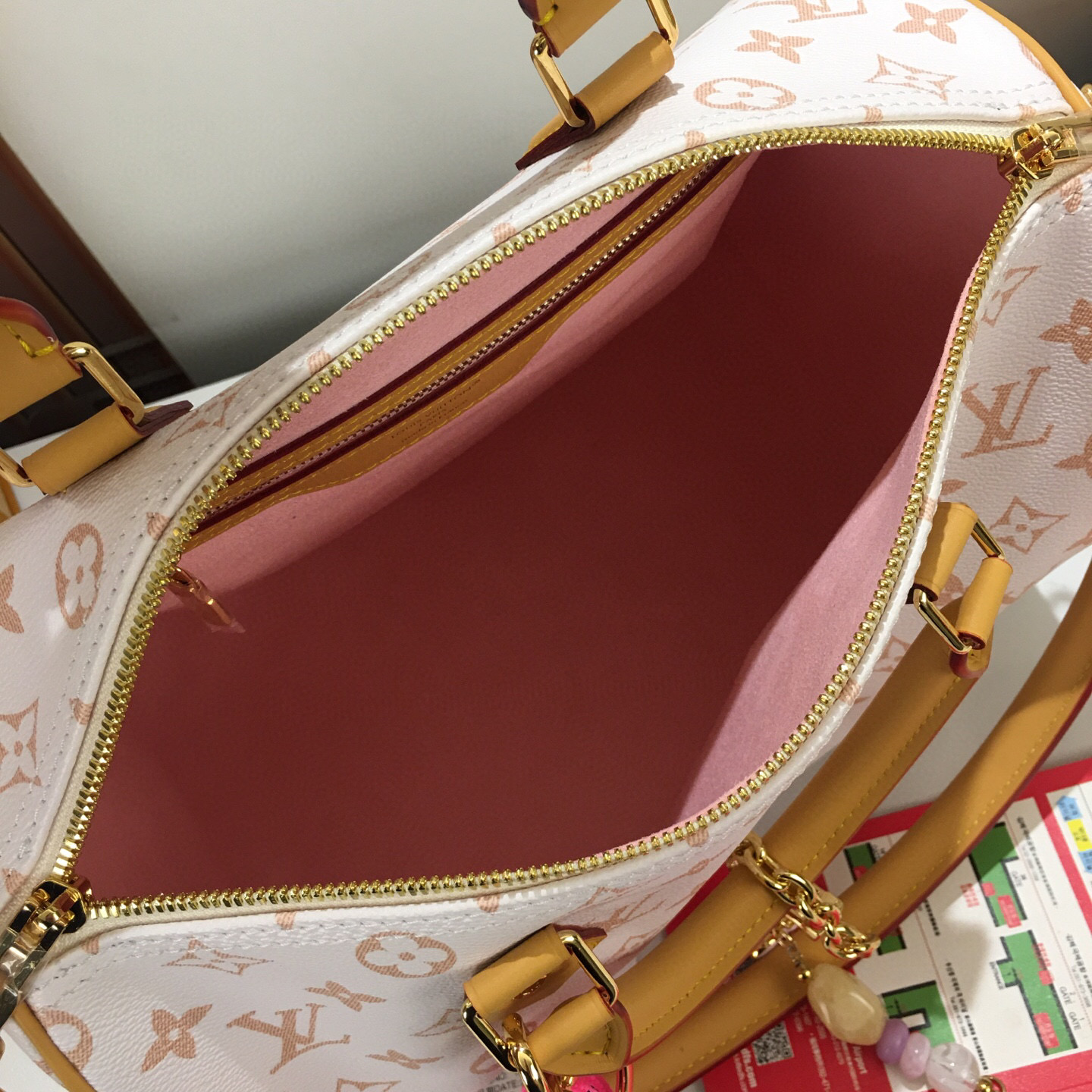 Louis Vuitton Speedy Soft 30 Lucky Handbag with Crystal Dream Purple Charm 9 i1754240177124 3116 0 8