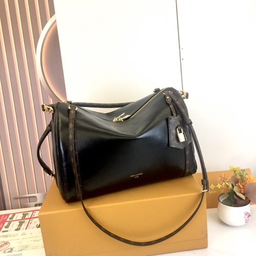 Louis Vuitton Express Handbag - Medium, Black Leather, Designer Shoulder Bag 1 Louis Vuitton Express Handbag - Medium, Black Leather, Designer Shoulder Bag