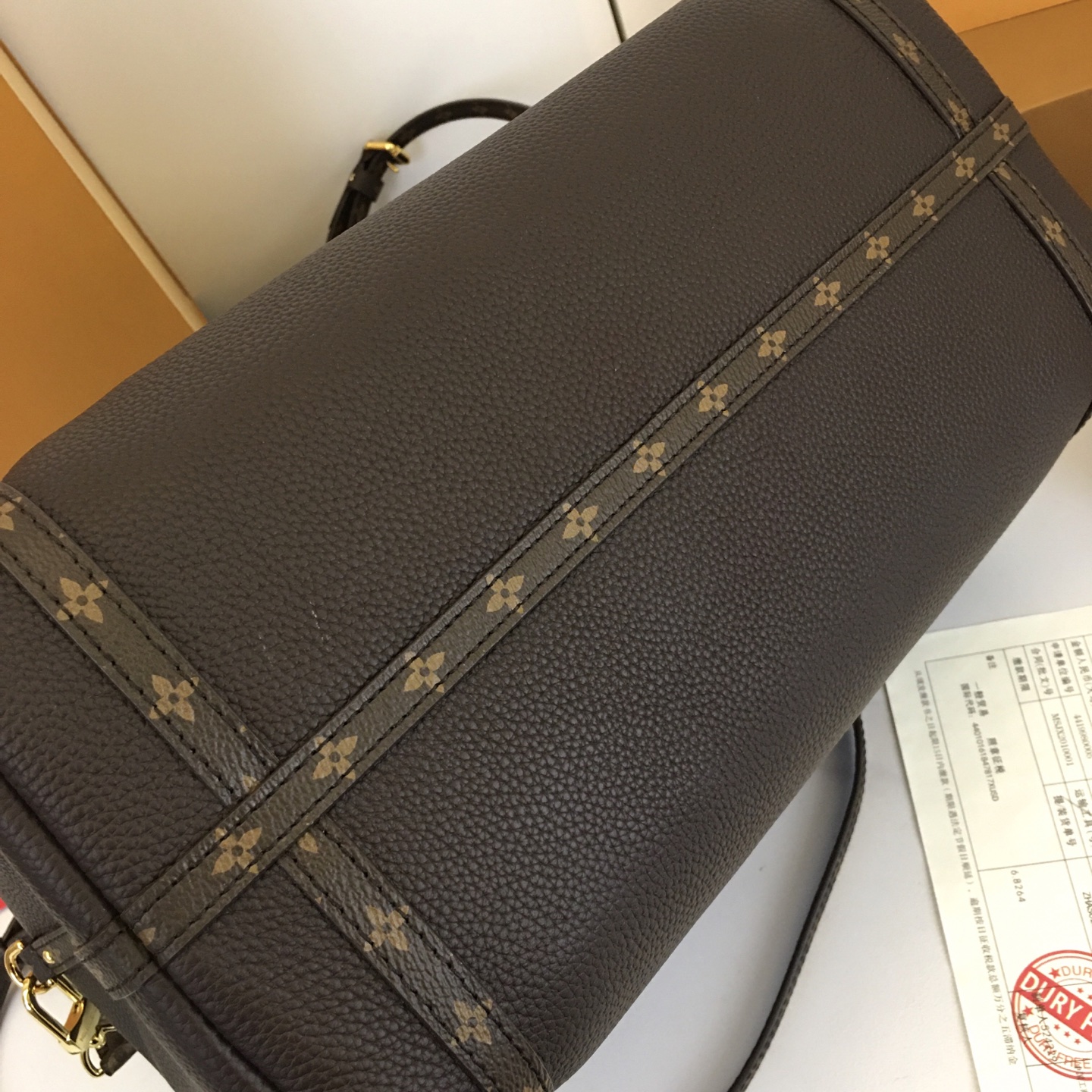 Louis Vuitton Brown Leather Handbag Hobo Shoulder Bag M26397, 36x18.5x24 cm 7 i1756318400985 7376 0 5