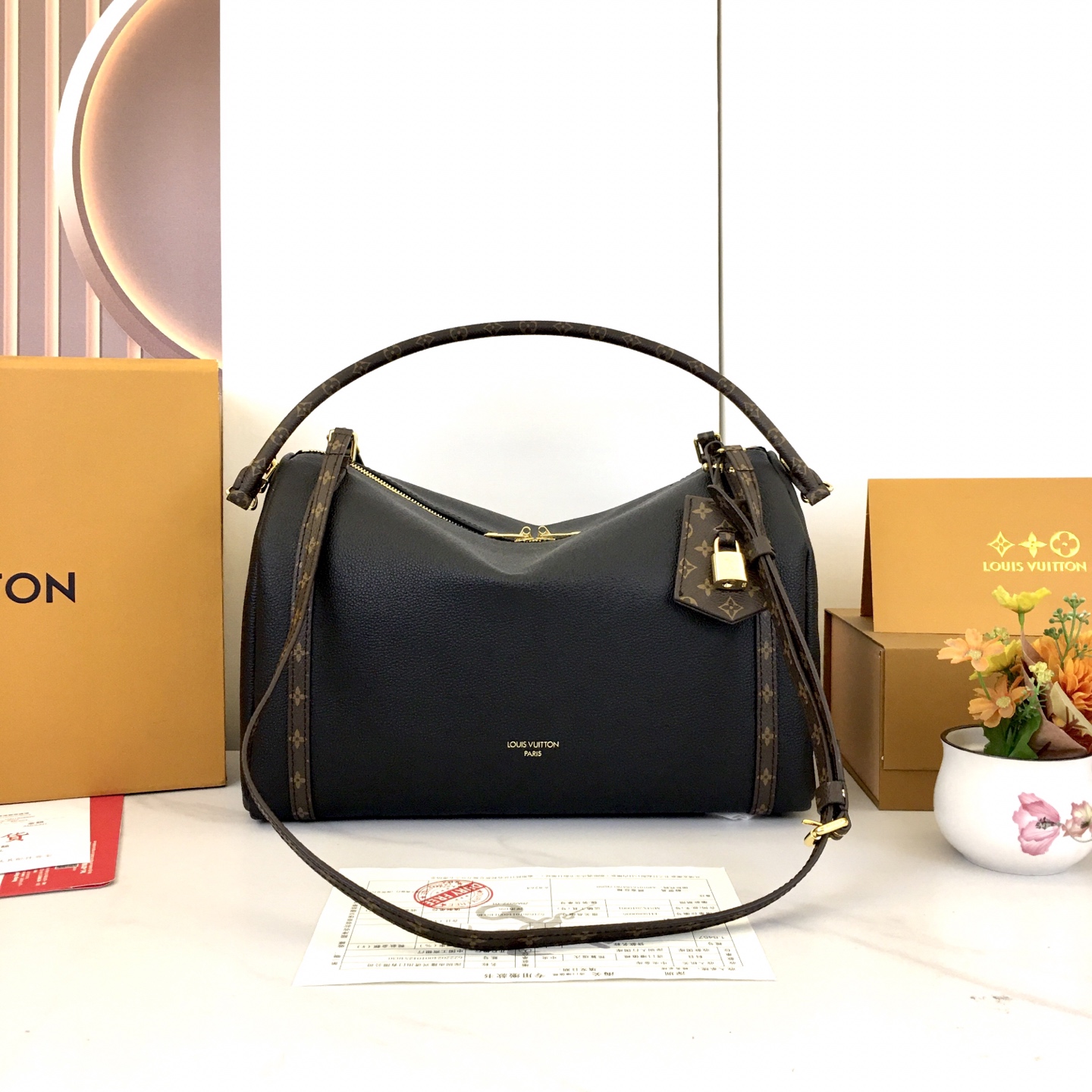 Louis Vuitton Express Handbag - Black Leather with Classic Monogram Details 4 i1756318490215 4829 0 3