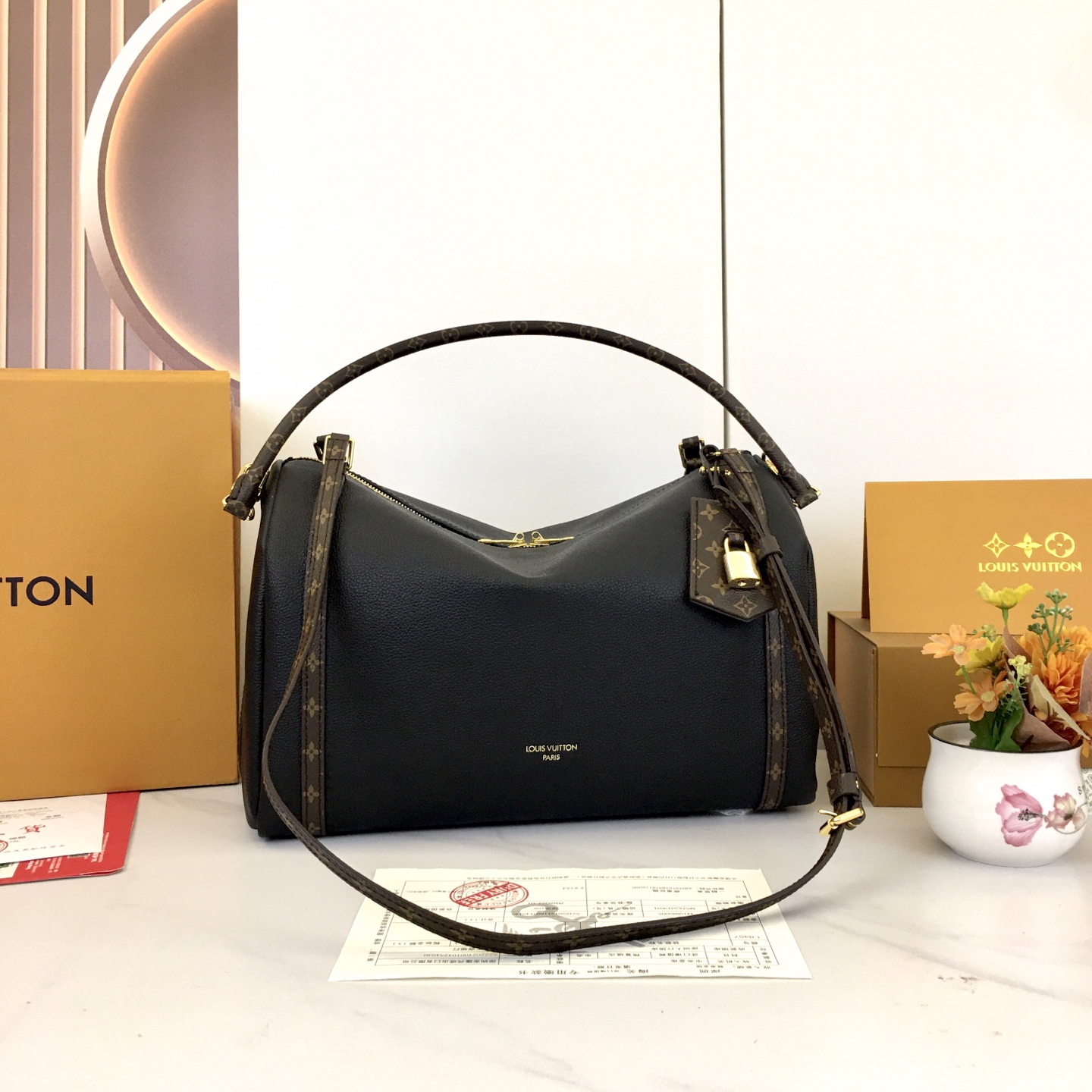 Louis Vuitton Express Handbag - Black Leather with Classic Monogram Details 3 i1756318490335 6510 0 2