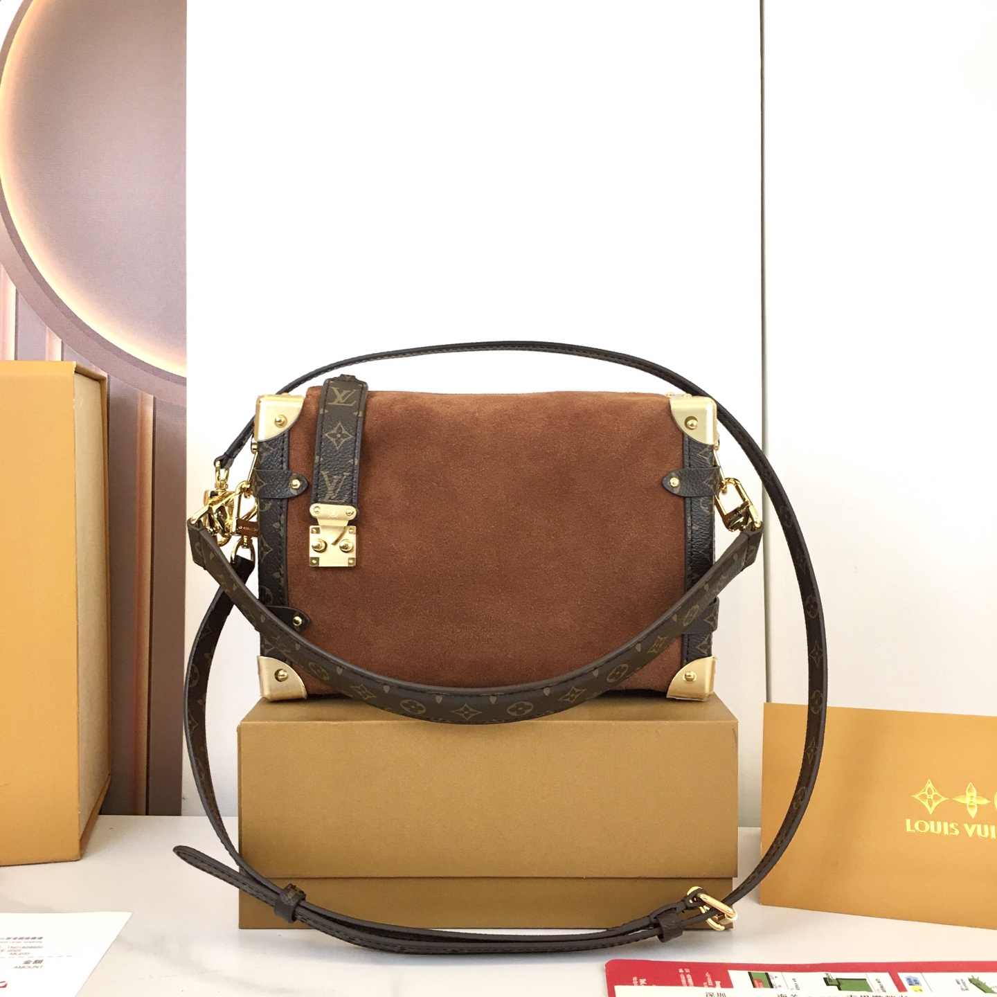 Louis Vuitton Side Trunk Medium Brown Monogram Handbag Crossbody M15072 5 i1758475587449 1000 0 3