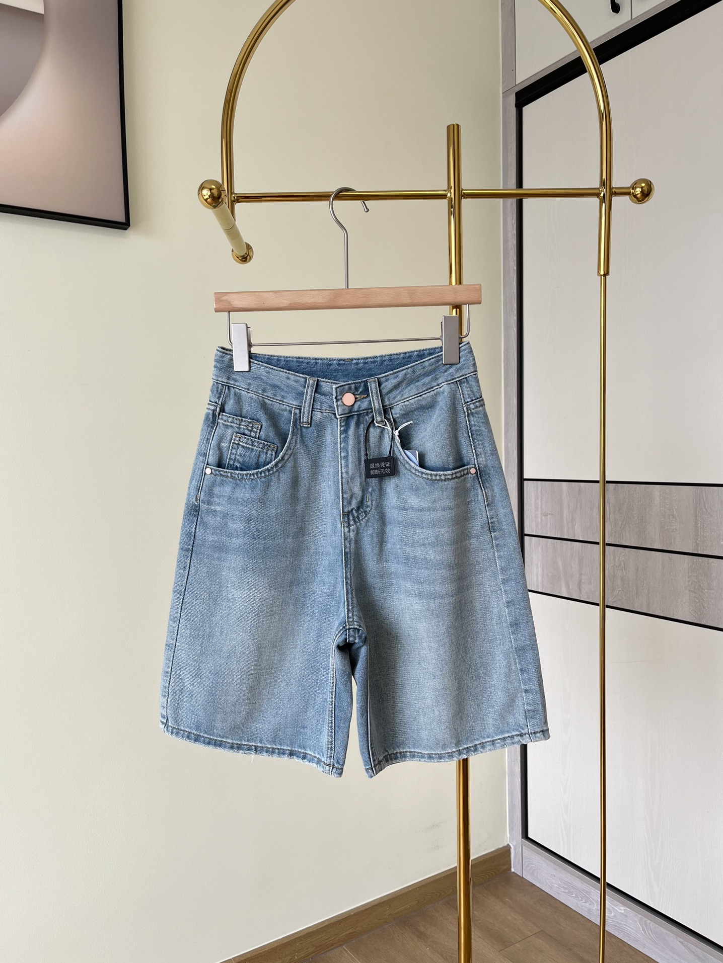 MiuMiu En ligne
 Vêtements Jeans Shorts Bleu Coton Fashion