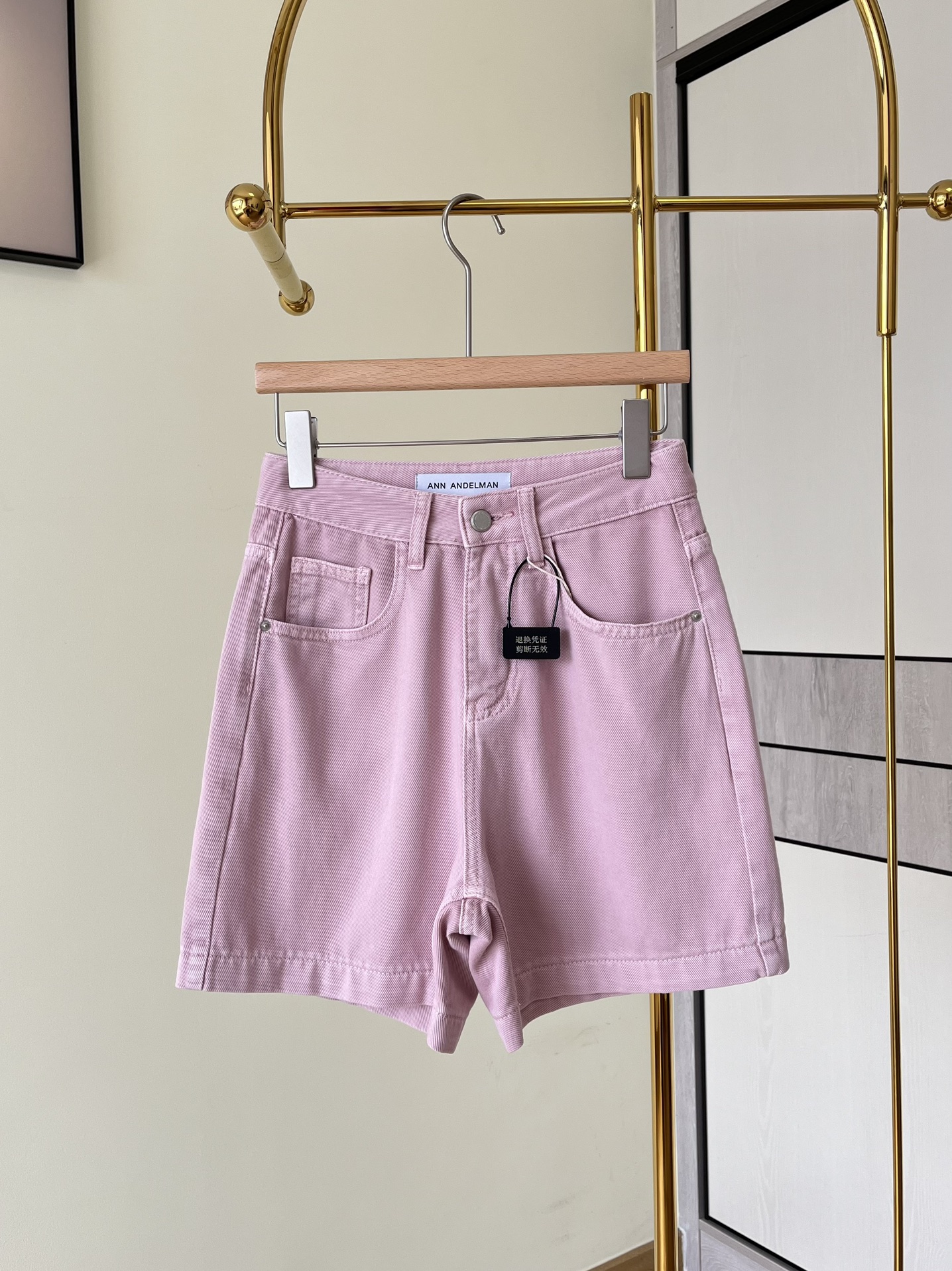 Ann Andelman De gros
 Vêtements Jeans Culottes & Pantalons Shorts Boutique de créateurs en Couleur rose Coton Série d’été