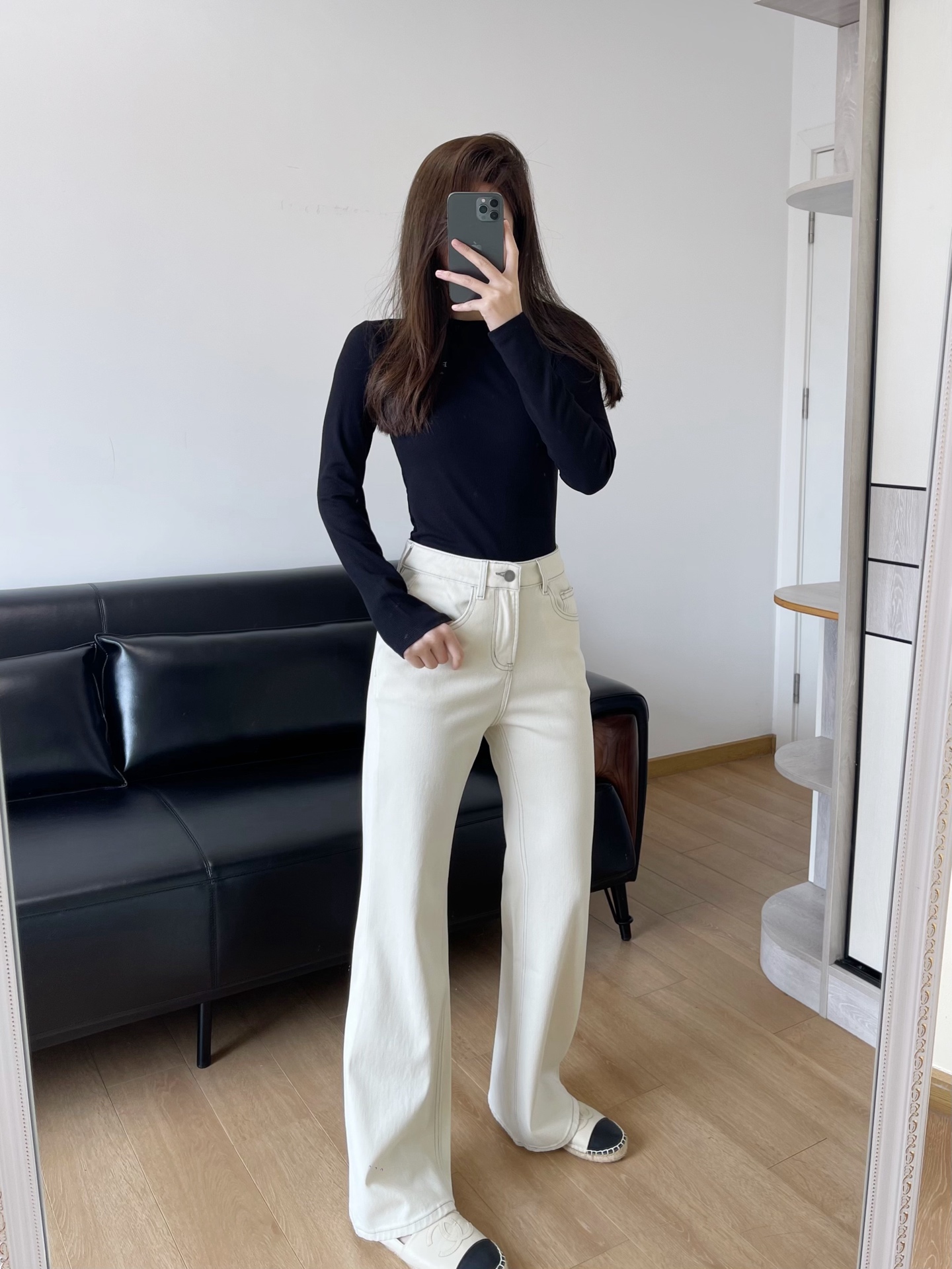 NO:307195,Model 166 98 wears L size loose and large, alexander wang19860909模特166 98穿 L码宽松偏大,,alexander wang,Women's clothing