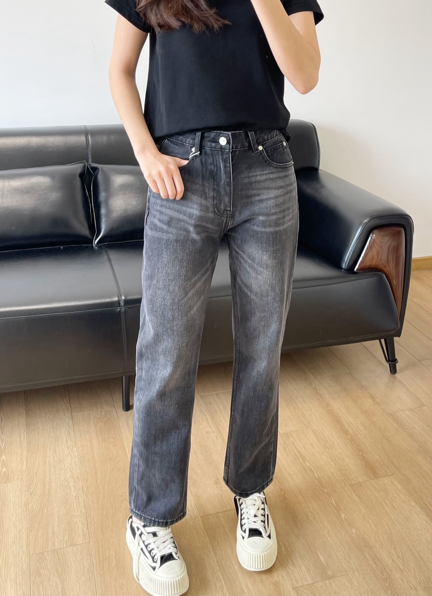 NO:308246,Model 166 98 wears 26 size slim fit, alexander wang19860909模特166 98穿26码修身,,alexander wang,Women's clothing