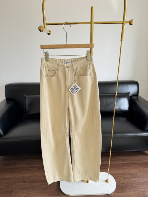 Loewe High-Waisted Wide Leg Jeans Versatile Elegant and Comfortable Women's Pants 1 Loewe High-Waisted Wide Leg Jeans Versatile Elegant and Comfortable Women's Pants