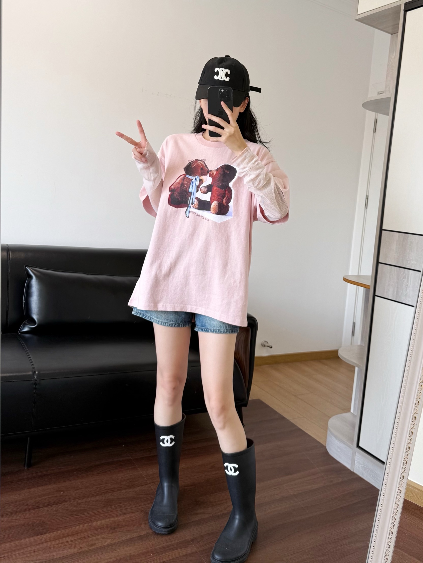 NO:432555,Model 16698 wearing S-code effect, alexander wang19860909模特16698穿S码效果,,alexander wang,Women's clothing