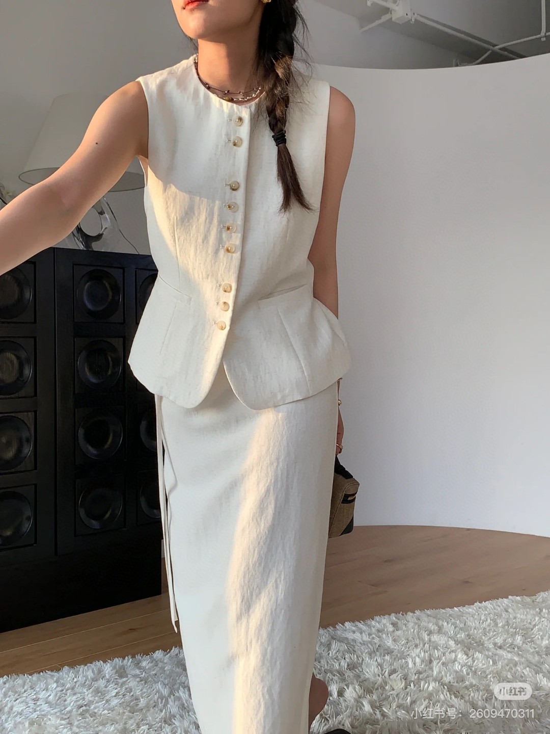 NO:452890,A set of questions that will be chased and asked when wearing a vest skirt!  Clean and relaxed atmosphere, skirts, alexander wang19860909马甲裙子穿着会被追着问的一套！干净又松弛的氛围感,,skirts,alexander wang,Women's clothing