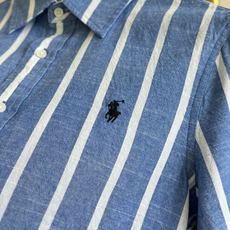 🌾🐎RalPh Lauren 小马刺绣亚麻衬衫胸前🐴小马刺绣标点缀,直身H版型➕弧形下摆设计,简约的线条 🌾🐎RalPh Lauren 小马刺绣亚麻衬衫胸前🐴小马刺绣标点缀,直身H版型➕弧形下摆设计,简约的线条