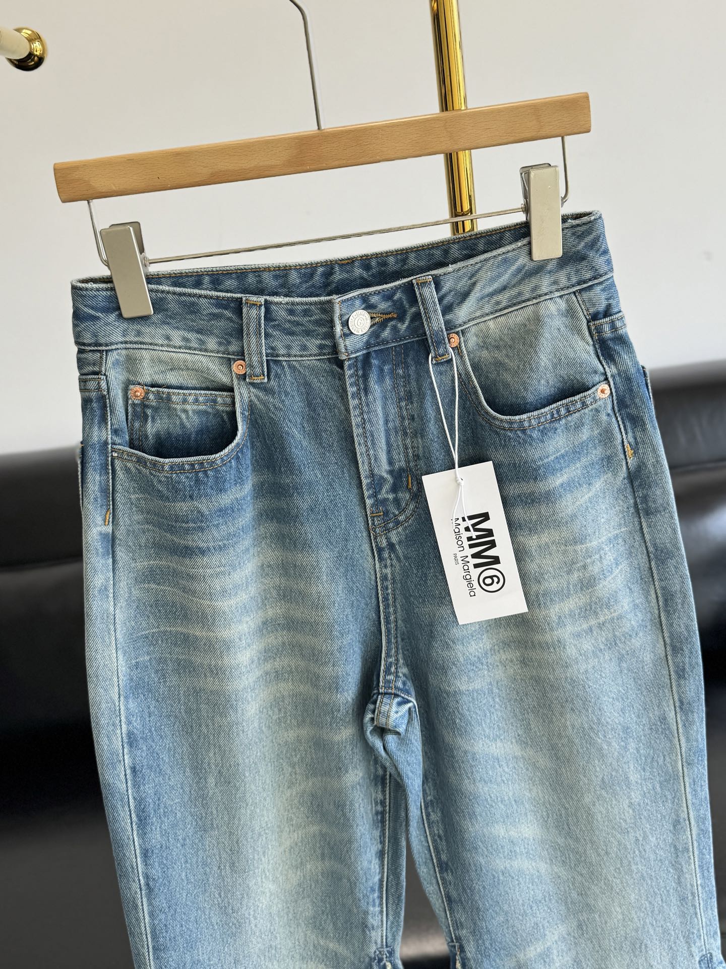 MM6 Maison Margiela Women's Flare Leg Distressed Jeans - Vintage Wash Denim 3 i1755681184575 7297 0 0
