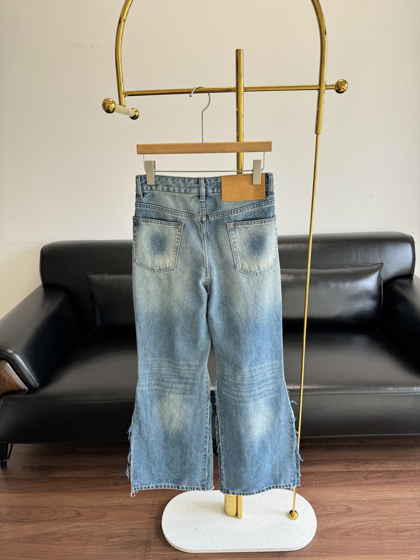 MM6 Maison Margiela Women's Flare Leg Distressed Jeans - Vintage Wash Denim 7 i1755681185035 2290 0 5