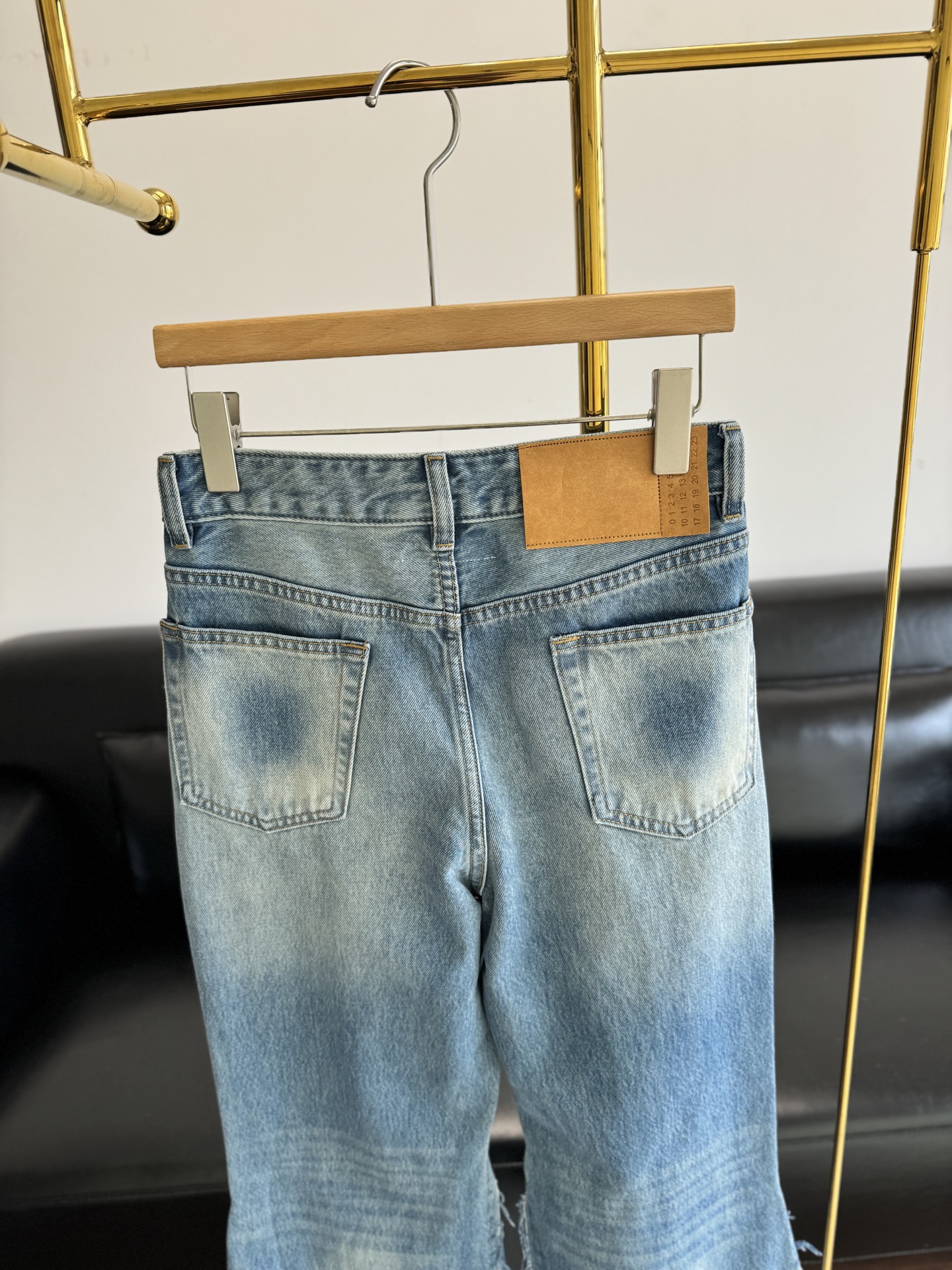 MM6 Maison Margiela Women's Flare Leg Distressed Jeans - Vintage Wash Denim 8 i1755681185141 4856 0 6