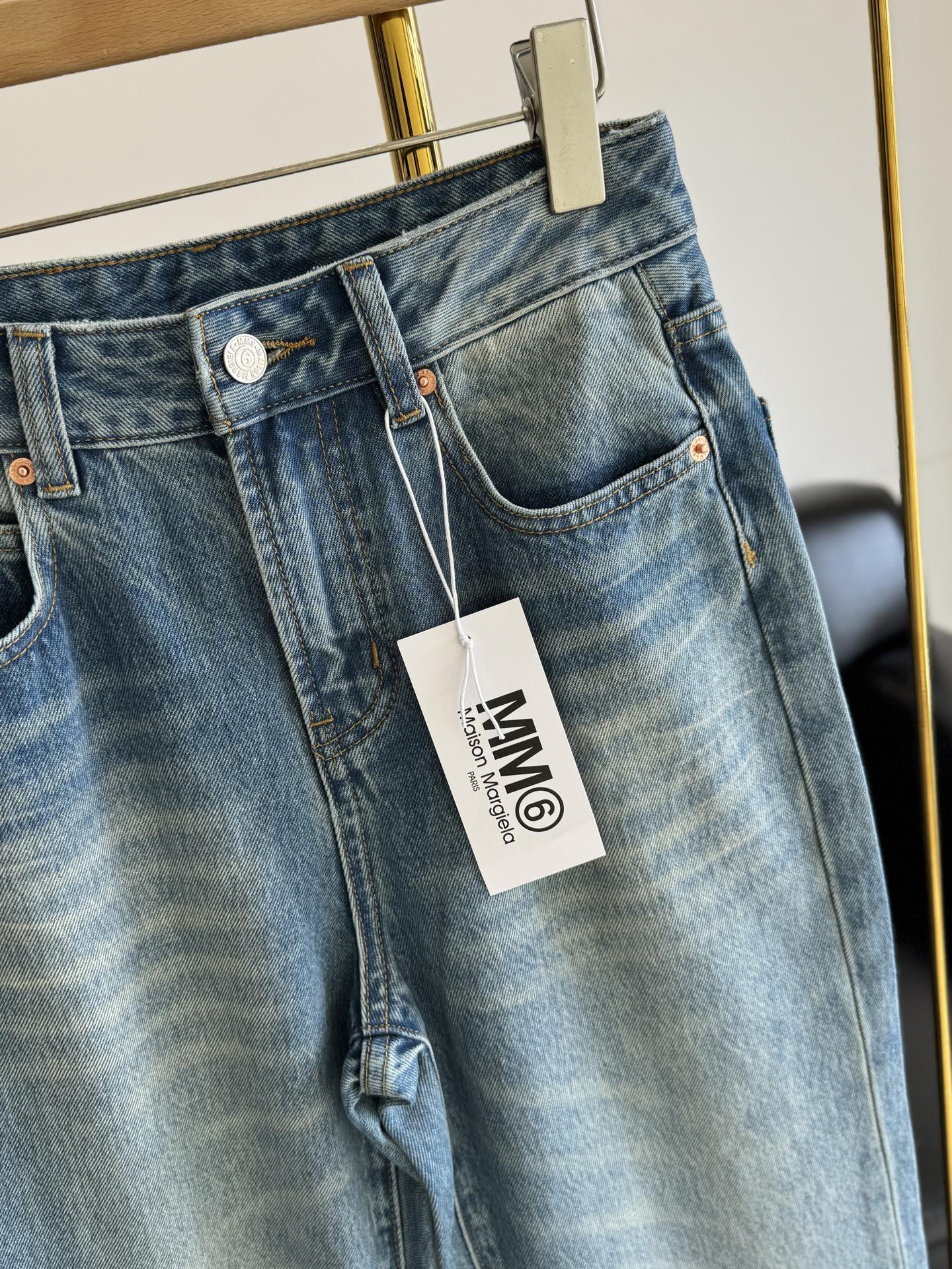 MM6 Maison Margiela Women's Flare Leg Distressed Jeans - Vintage Wash Denim 4 i1755681187230 9418 0 1