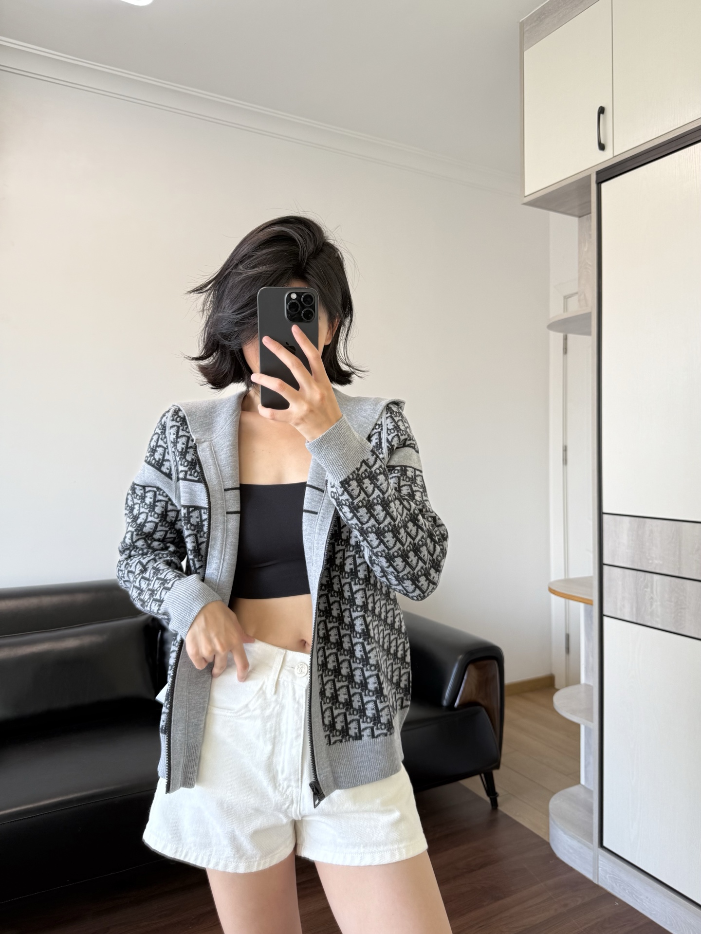 NO:484472,Model 166 98 wearing S-size effect, two sides can be worn, alexander wang19860909模特166 98穿S码效果 两面可穿,,alexander wang,Women's clothing