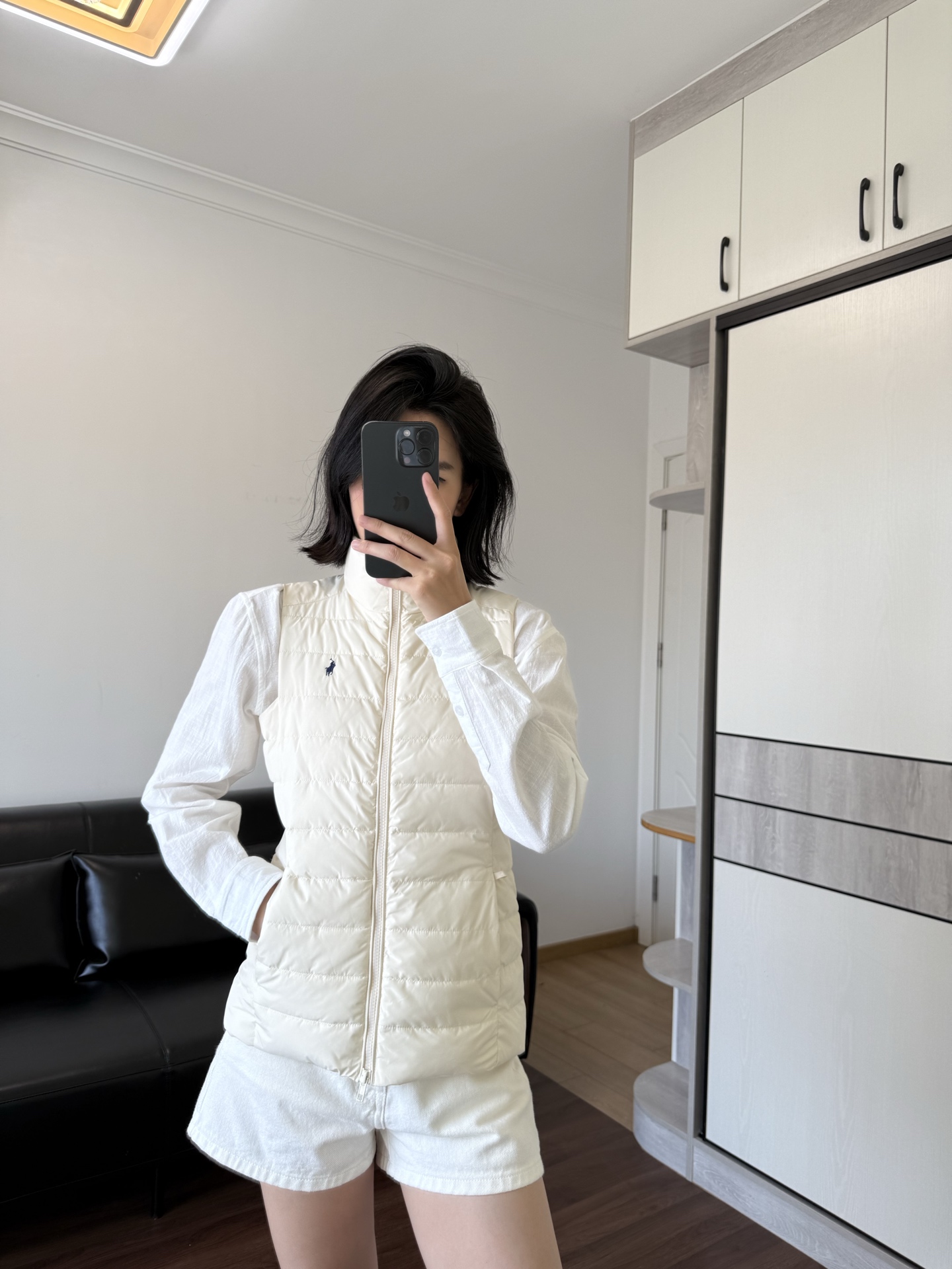 NO:505315,Vest Cotton Clothes P Model 166 98 S S Effect, Alexander Wang19860909马甲棉服p模特166 98穿S码效果,,alexander wang,Women's clothing