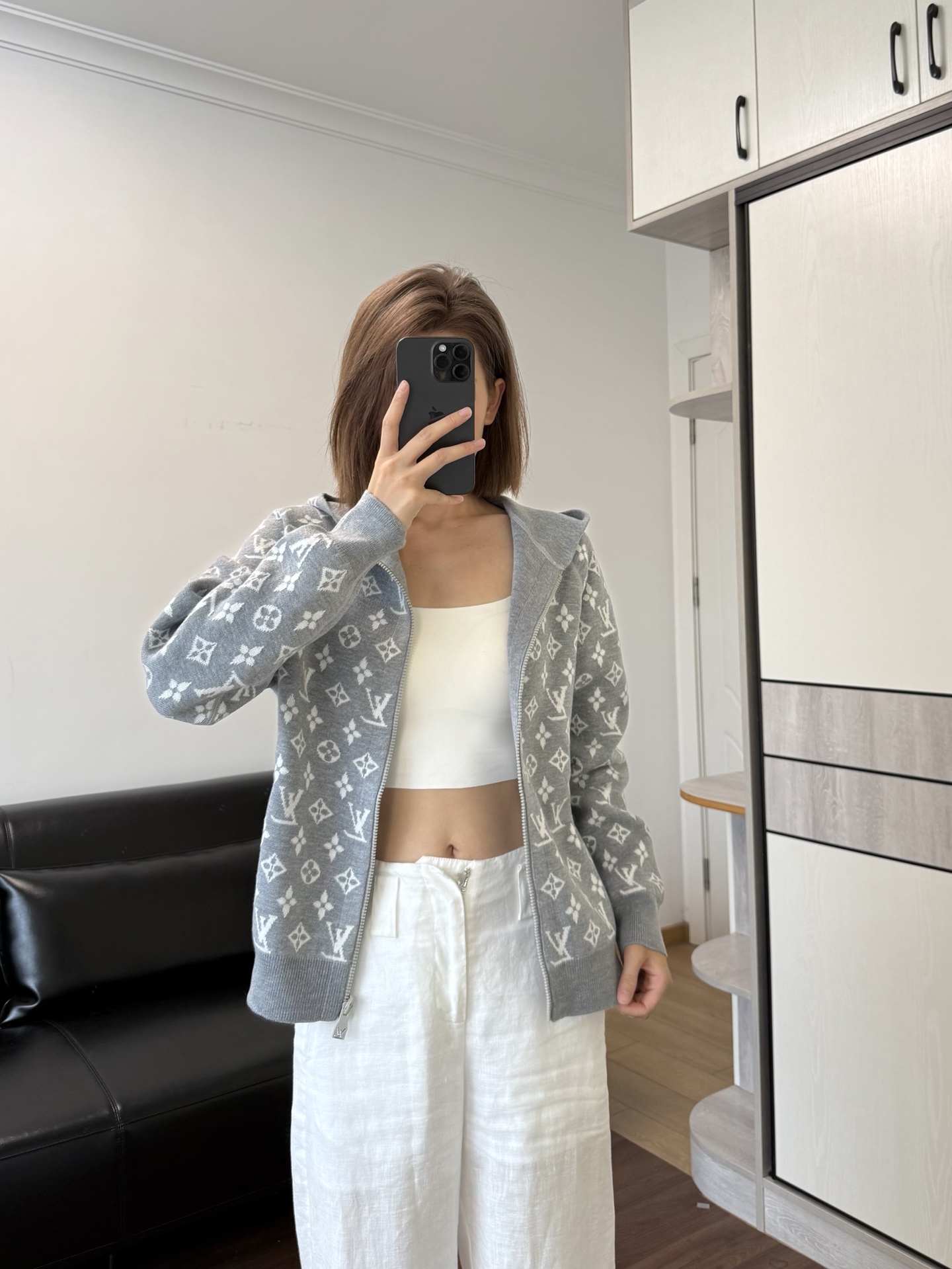 NO:506897,Model 166 98 wearing S-size effect, two sides can be worn, alexander wang19860909模特166 98穿S码效果 两面可穿,,alexander wang,Women's clothing