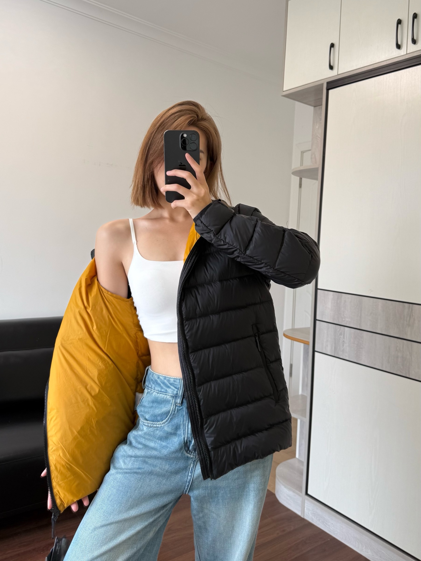 NO:587254,Down jackets in men's sizes look good on girls too. Girls under 90 pounds may wear them too big, down jacket, alexander wang19860909男码的羽绒服,女生穿也很帅 90斤以下的姐妹穿可能会大,,down jacket,alexander wang,Women's clothing