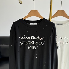 🌾Acne 新款镜面水钻1996长袖长袖T恤镜面水钻字母设计超吸睛,版型非常有腔调、属于宽松不挑人的存 🌾Acne 新款镜面水钻1996长袖长袖T恤镜面水钻字母设计超吸睛,版型非常有腔调、属于宽松不挑人的存
