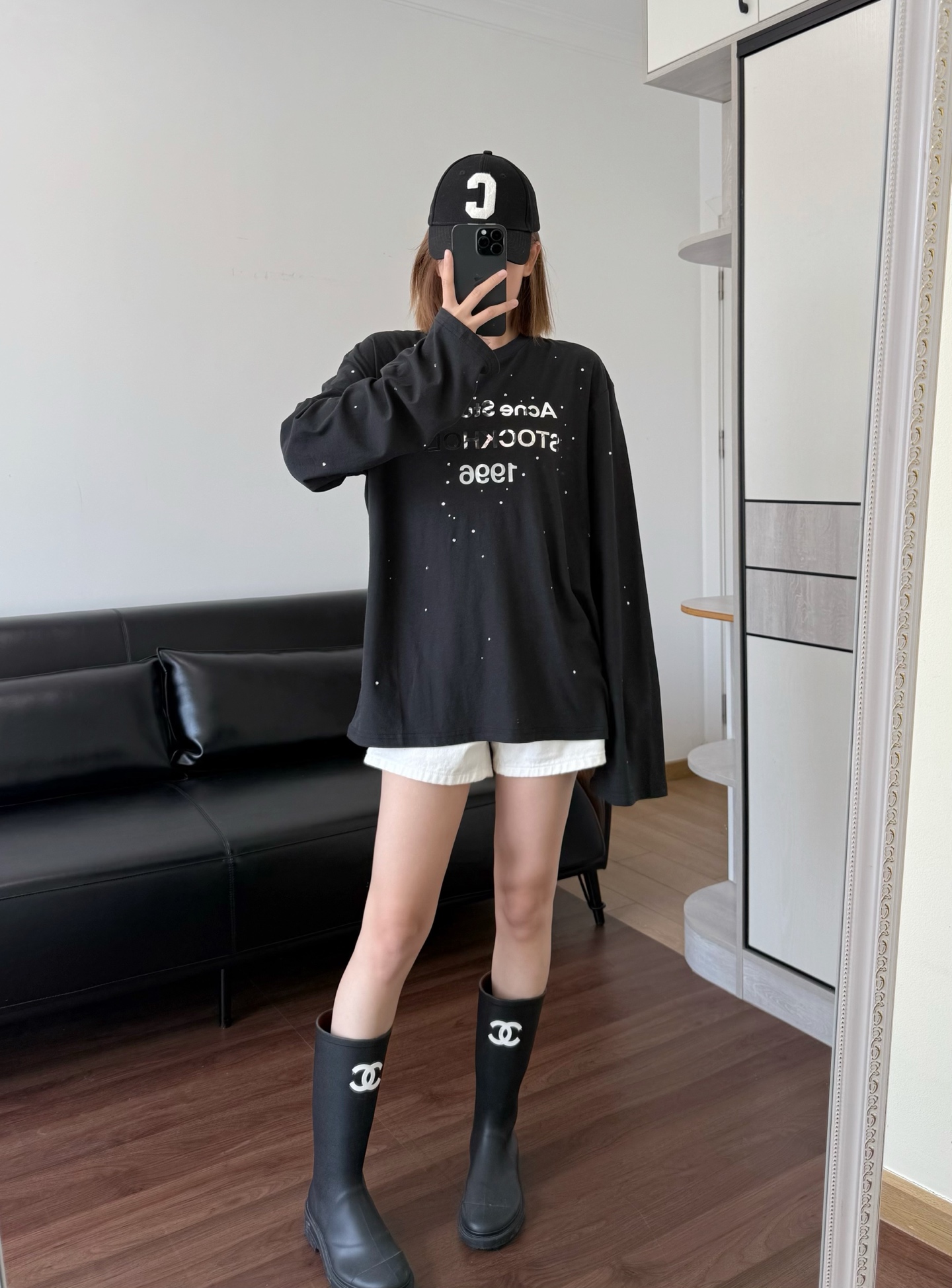 NO:562827,Model 166 98 wears size S, the effect is loose, alexander wang19860909模特166 98穿S码效果是宽松的,,alexander wang,Women's clothing