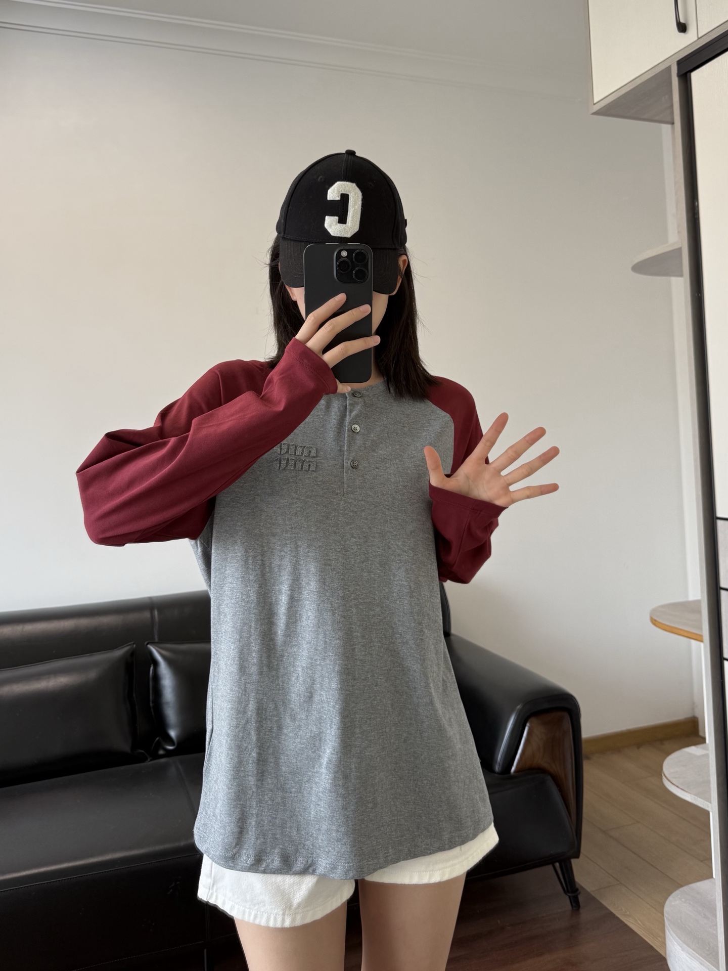 NO:739121,Short-sleeved long-sleeved model 166 98 wearing S size loose effect, T-shirt,19860909短袖长袖模特166 98穿S码宽松效果,,T-shirt,,Women's clothing