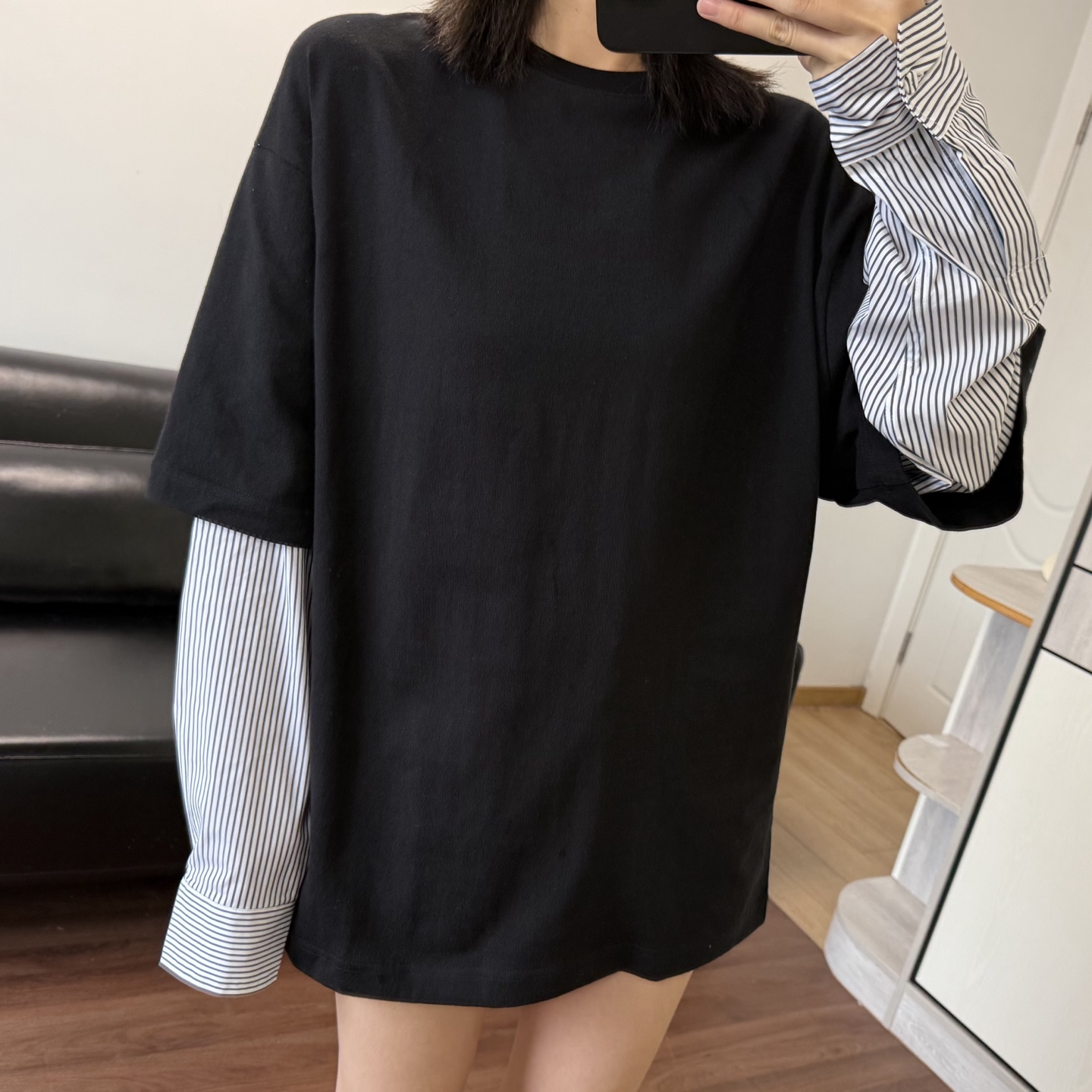 NO:740574,Model 166 98 wears size S for loose effect,,19860909模特166 98穿S码宽松效果,,,Women's clothing