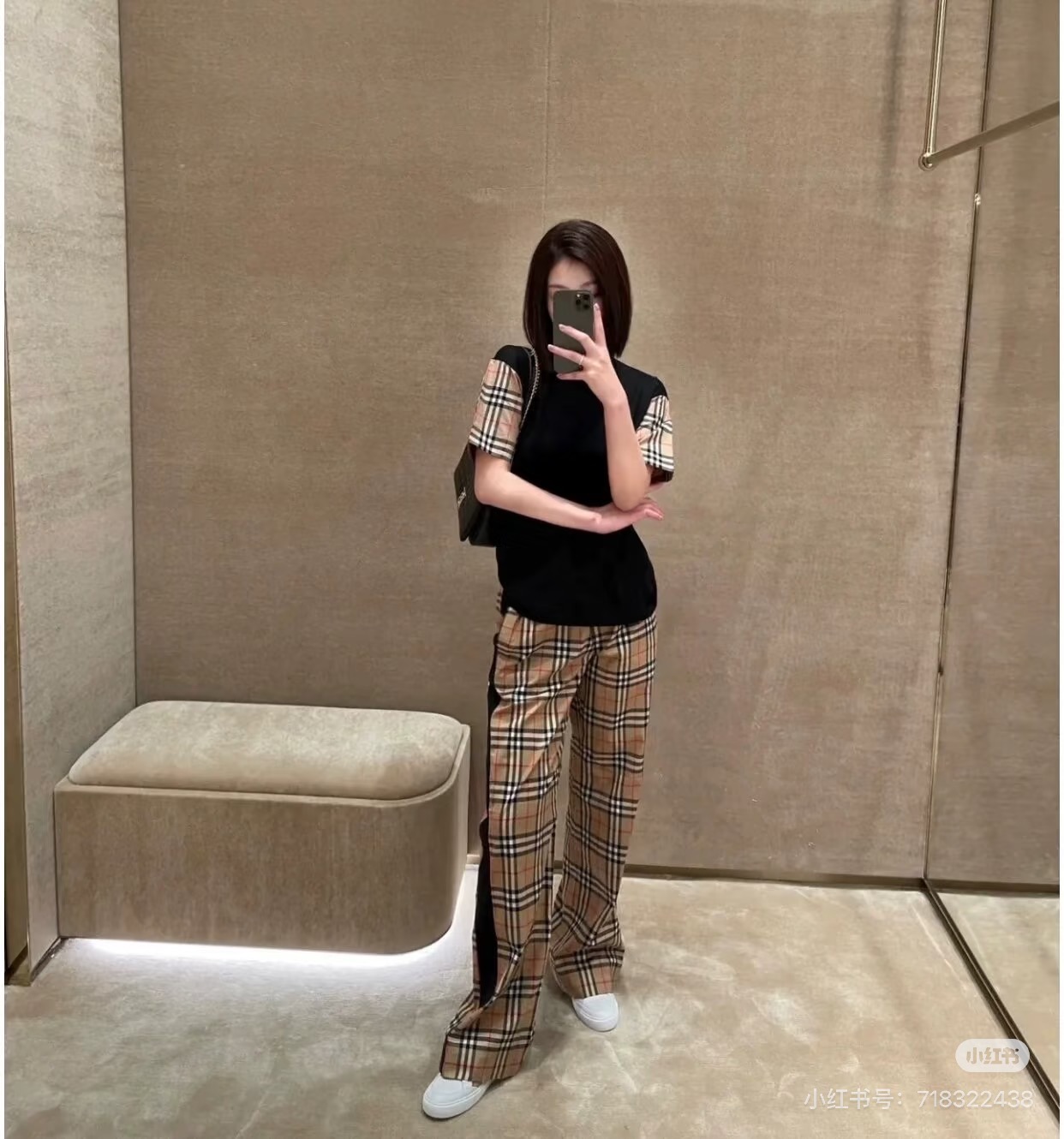 巴宝莉经典格纹真的很爱