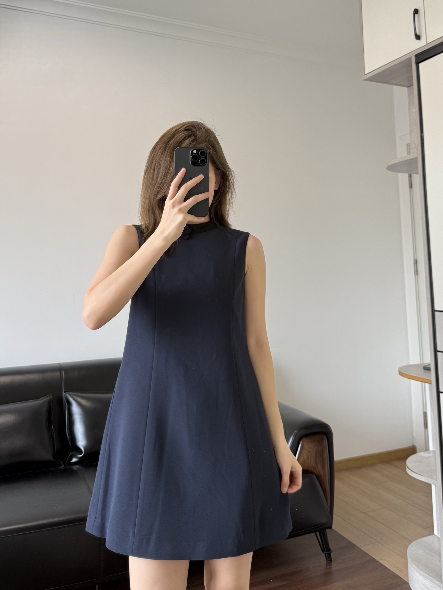 NO:875063,Navy blue is very slimming,19860909藏蓝色很显瘦,,,Women's clothing