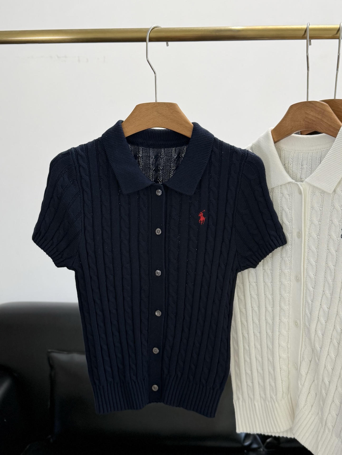 🌾RalPh Lauren/拉夫劳伦同款女装 经典款修身版棉质Polo针织开襟衫精选高支针织面料，细腻绞