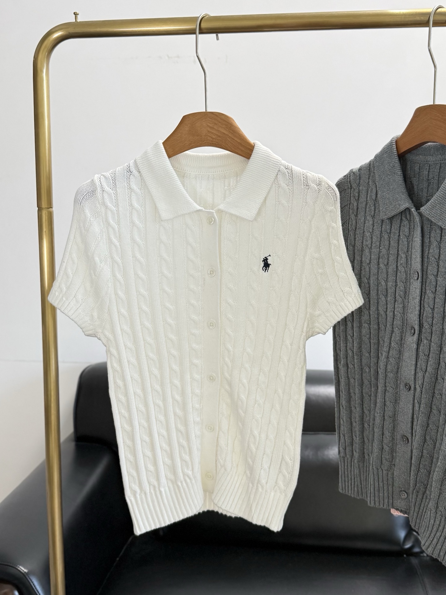 🌾RalPh Lauren/拉夫劳伦同款女装 经典款修身版棉质Polo针织开襟衫精选高支针织面料，细腻绞