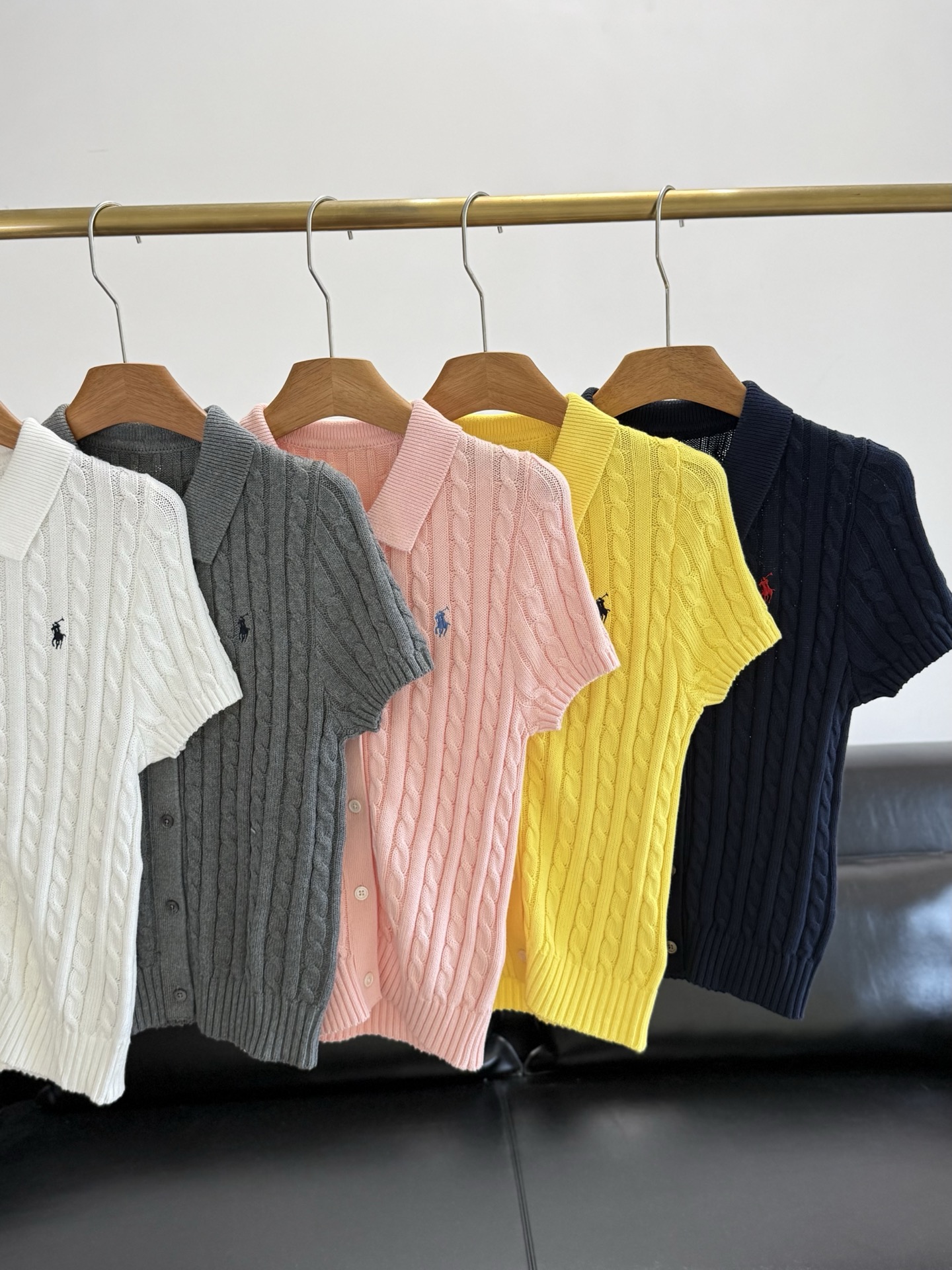 🌾RalPh Lauren/拉夫劳伦同款女装 经典款修身版棉质Polo针织开襟衫精选高支针织面料，细腻绞