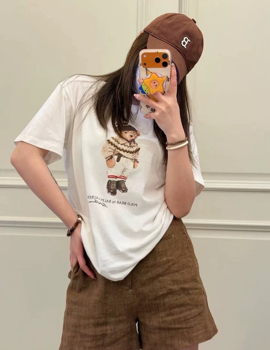 NO:837847,I am so cute with this little bear T!  ,,19860909被这个小熊T萌到了！,,,Women's clothing