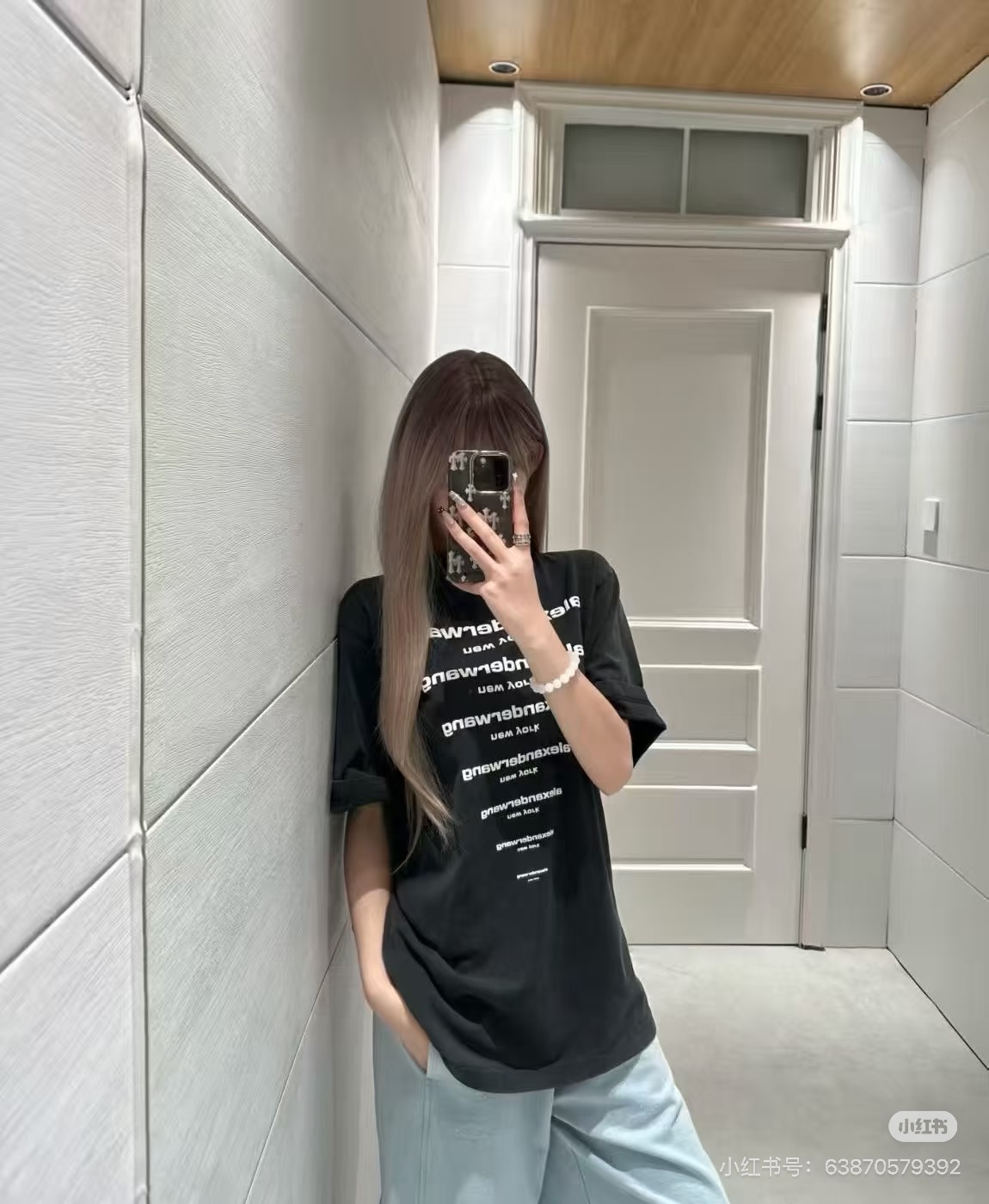 NO:855956,I have absolutely no resistance to AW’s wide and wide tee,,19860909对aw的宽宽大大tee完全没有抵抗力,,,Women's clothing